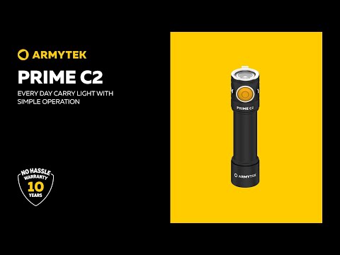 Ліхтарик Armytek Prime C2 Magnet USB White Чорний - 1000 Люменів
