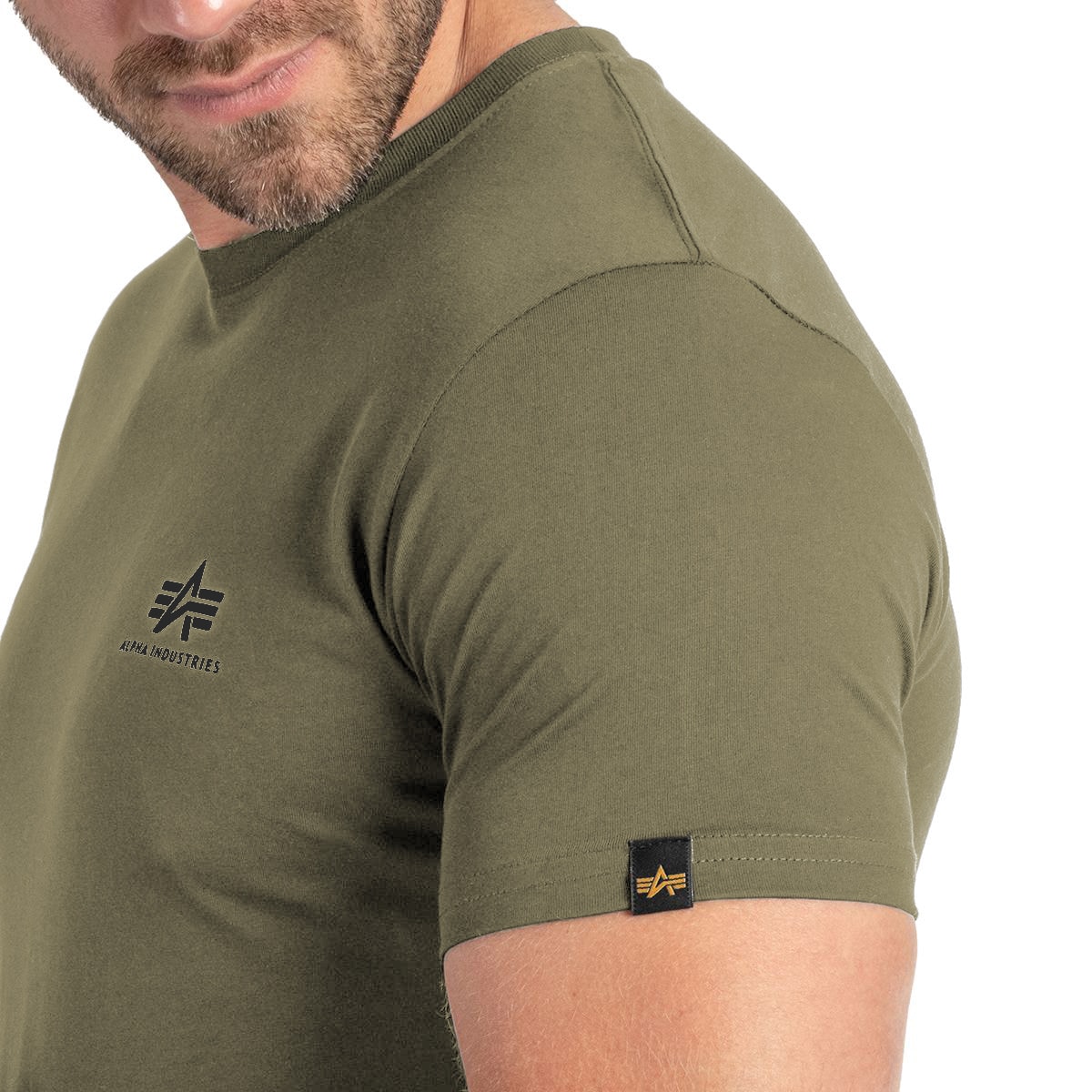 Koszulka T-shirt Alpha Industries Basic Small Logo - Olive