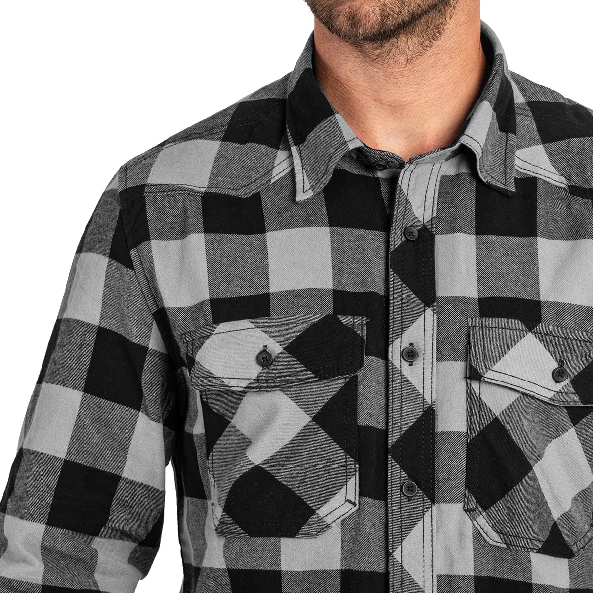 Koszula Brandit Check Shirt - Black/Charcoal