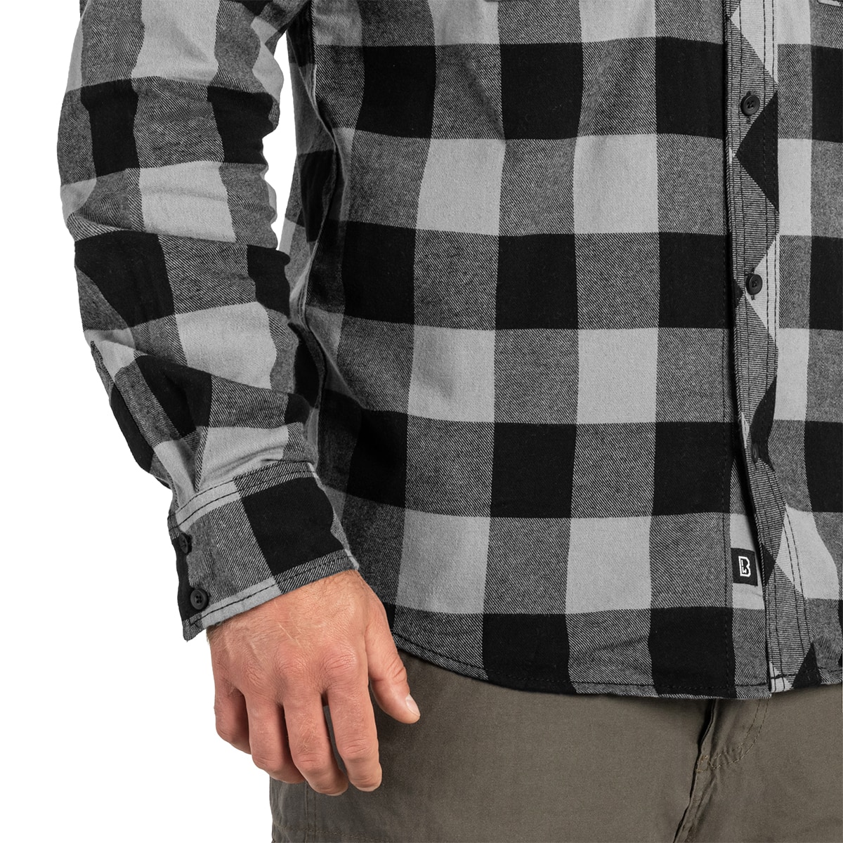 Сорочка Brandit Check Shirt - Black/Charcoal