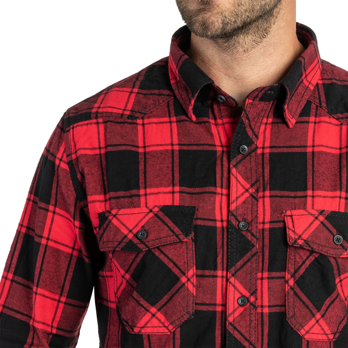 Koszula Brandit Check Shirt - Red/Black