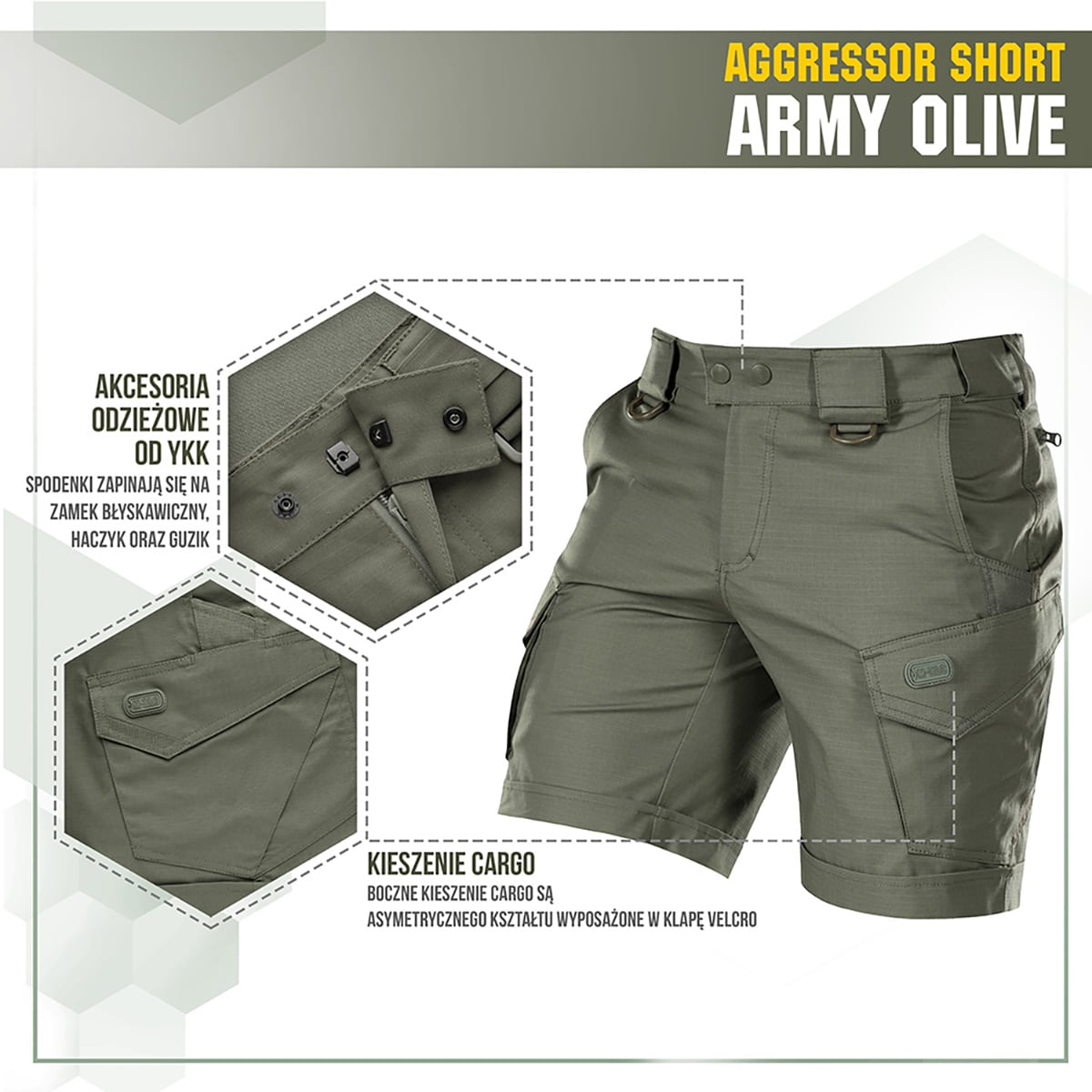 Шорти M-Tac Aggressor Short - Army Olive