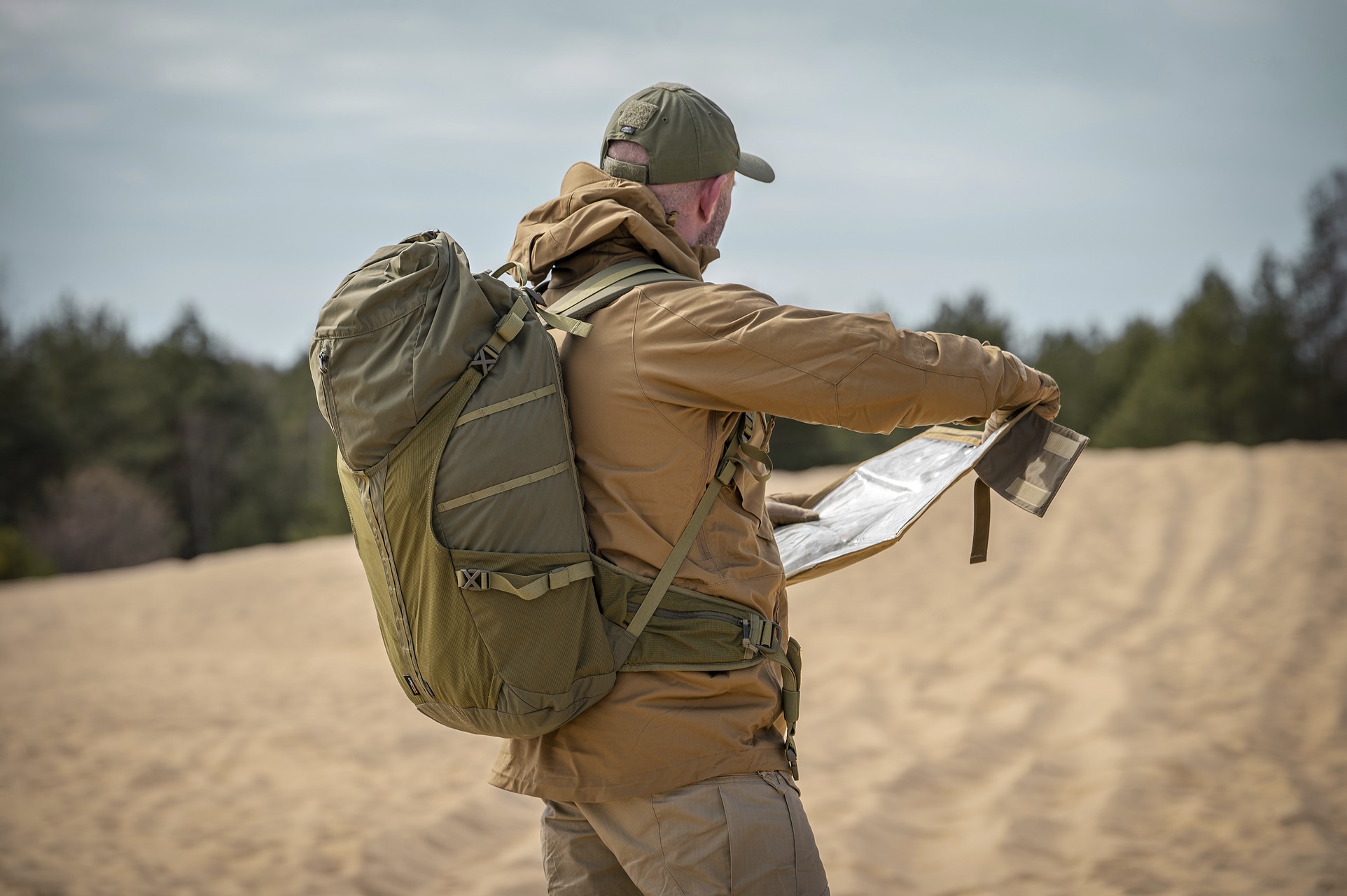 Czapka z daszkiem plus velcro Helikon-Tex PolyCotton Rip-Stop - Olive Green