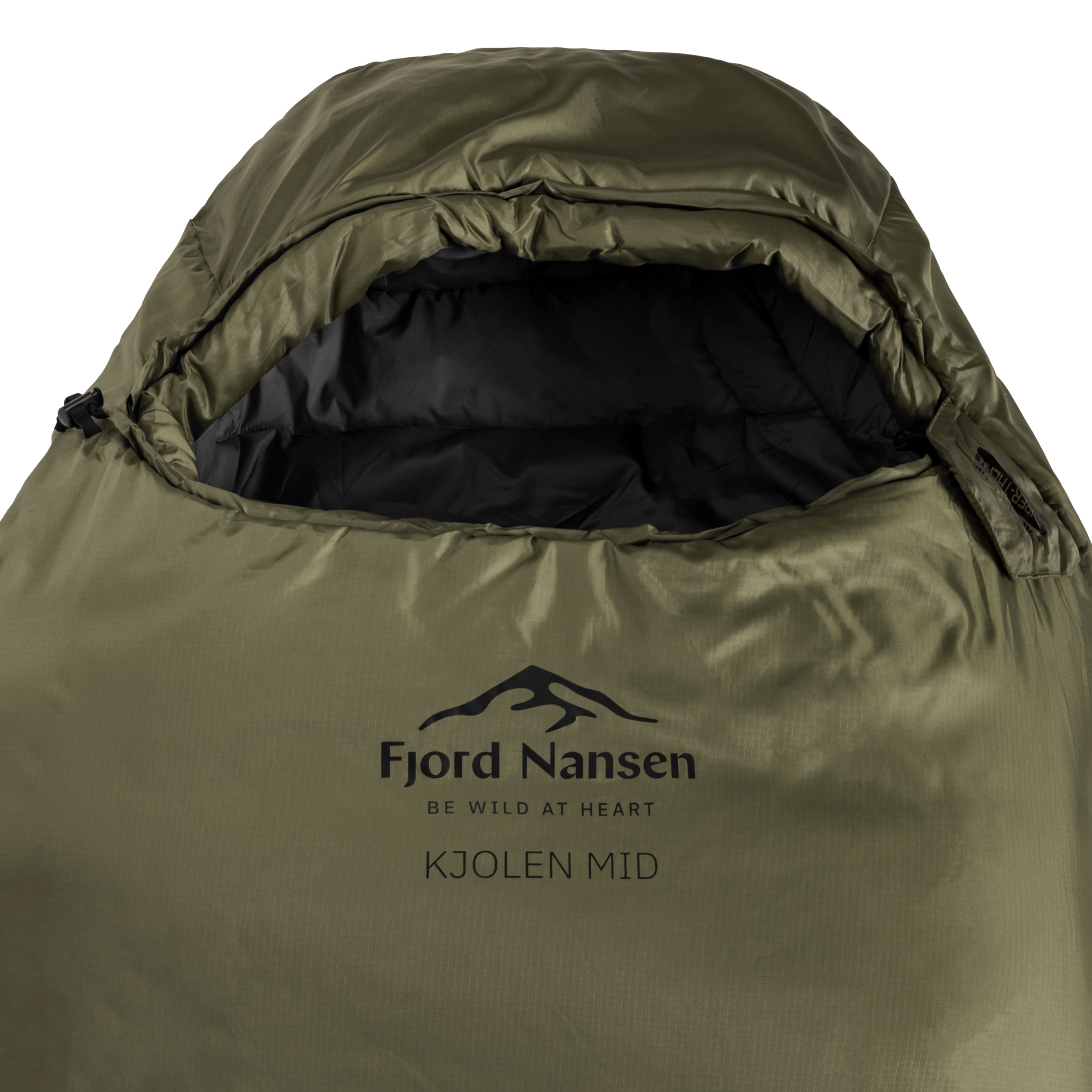 Śpiwór Fjord Nansen Kjolen Mid 1300 g Olive Drab - lewy