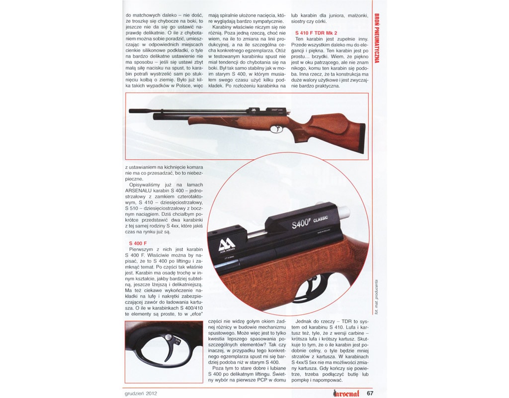 Пневматична гвинтівка Air Arms S410F Rifle Classic 4,5 мм - Бук