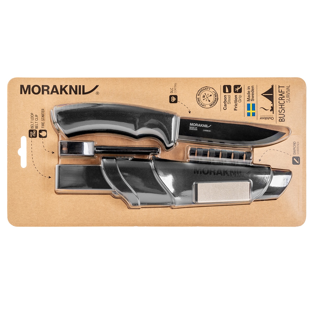 Nóż Mora Bushcraft Survival Black