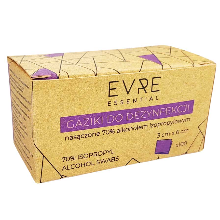 Gaziki do dezynfekcji Evre Essential - 100 szt.