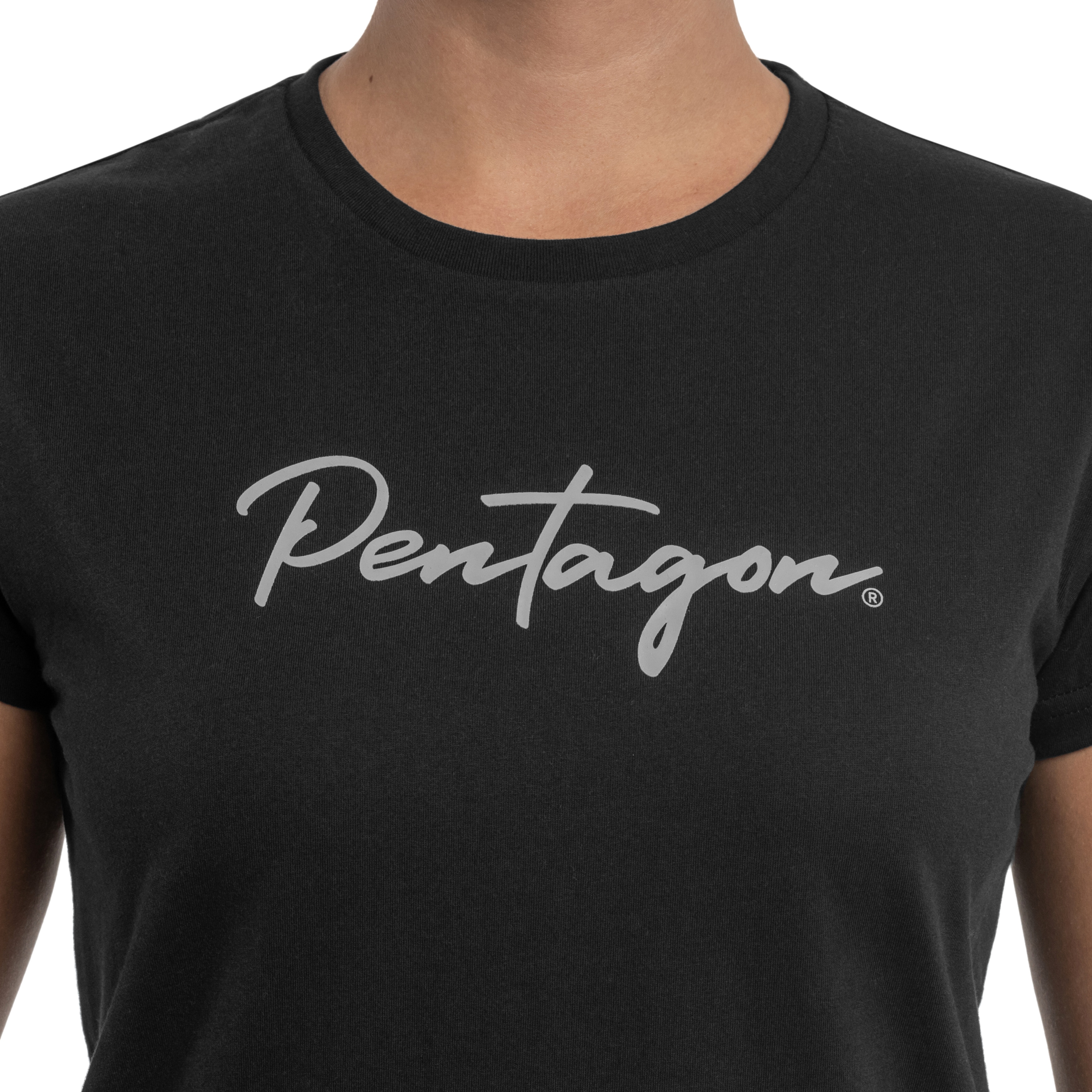 Жіноча футболка T-shirt Pentagon Calligraphy - Black