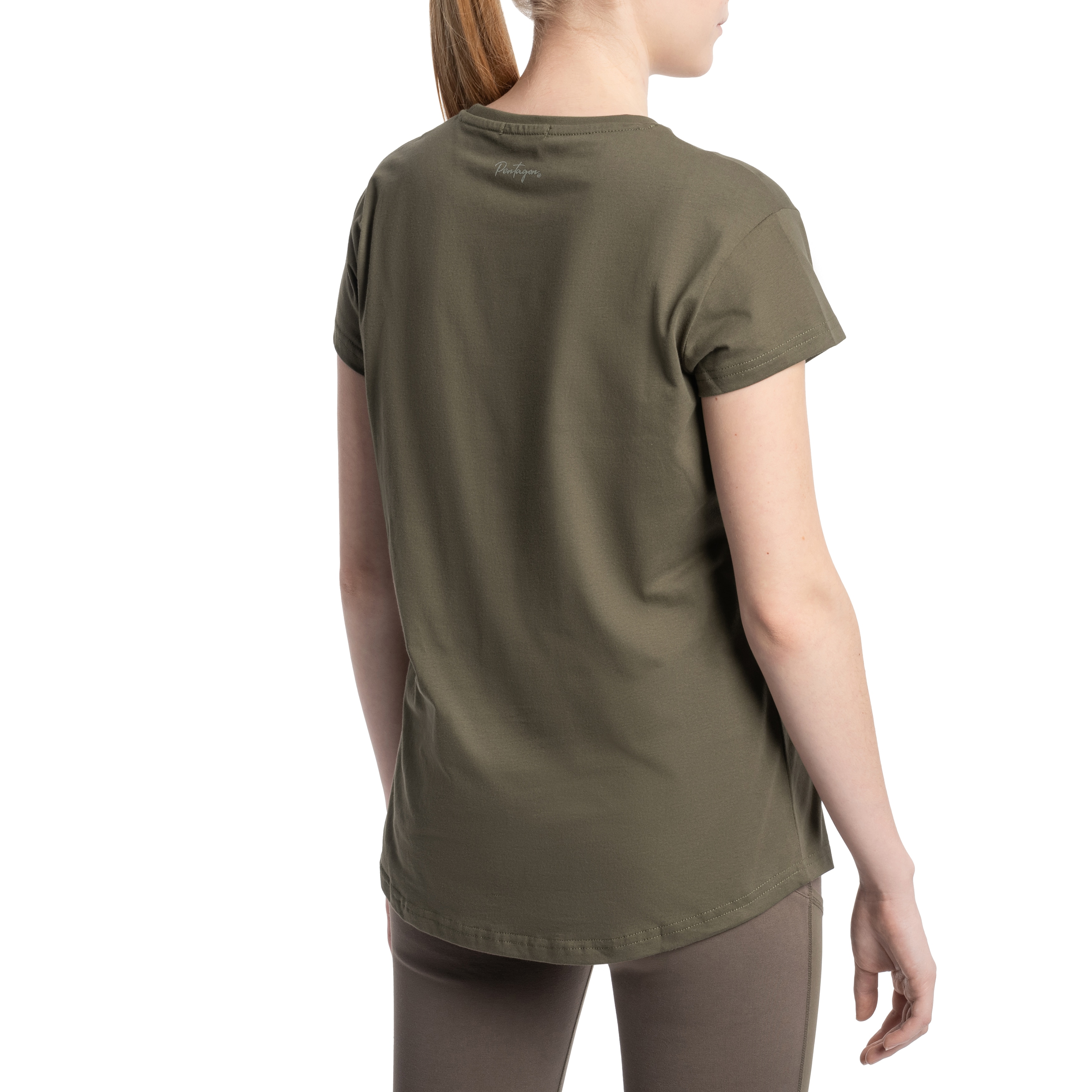 Koszulka T-shirt damska Pentagon Calligraphy - RAL 7013