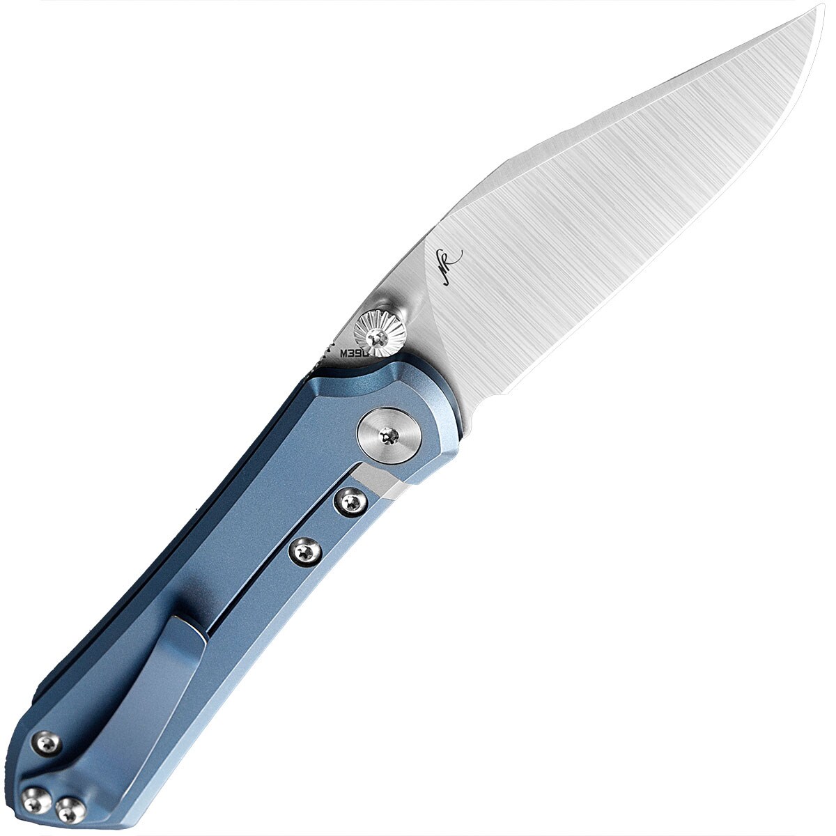 Nóż składany Bestech Knives Icarus - Silver Blade / Blue Titanium