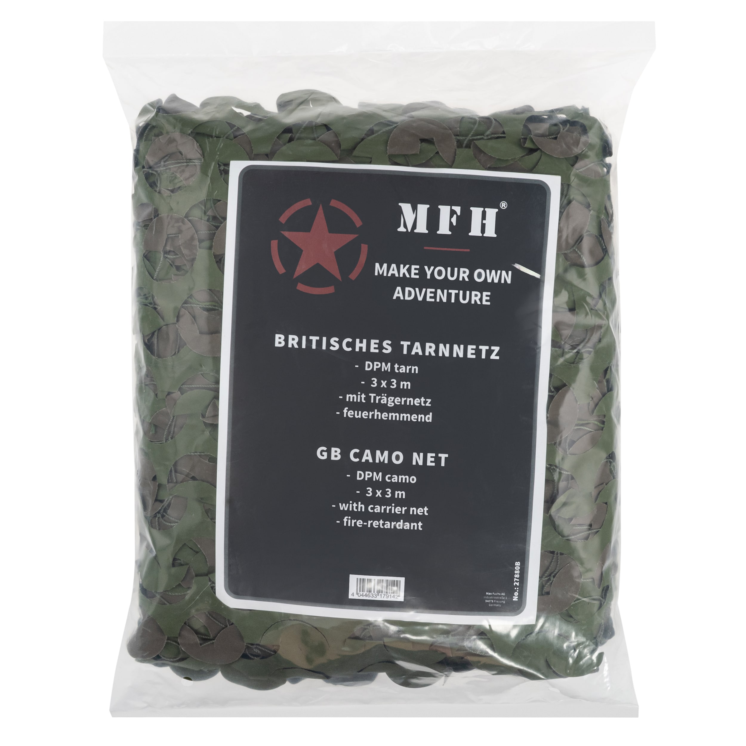 Маскувальна сітка MFH Fire Retardant 3x3 м - DPM