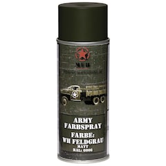 Farba wojskowa w sprayu MFH 400 ml - WH Field Grey (RAL6006)