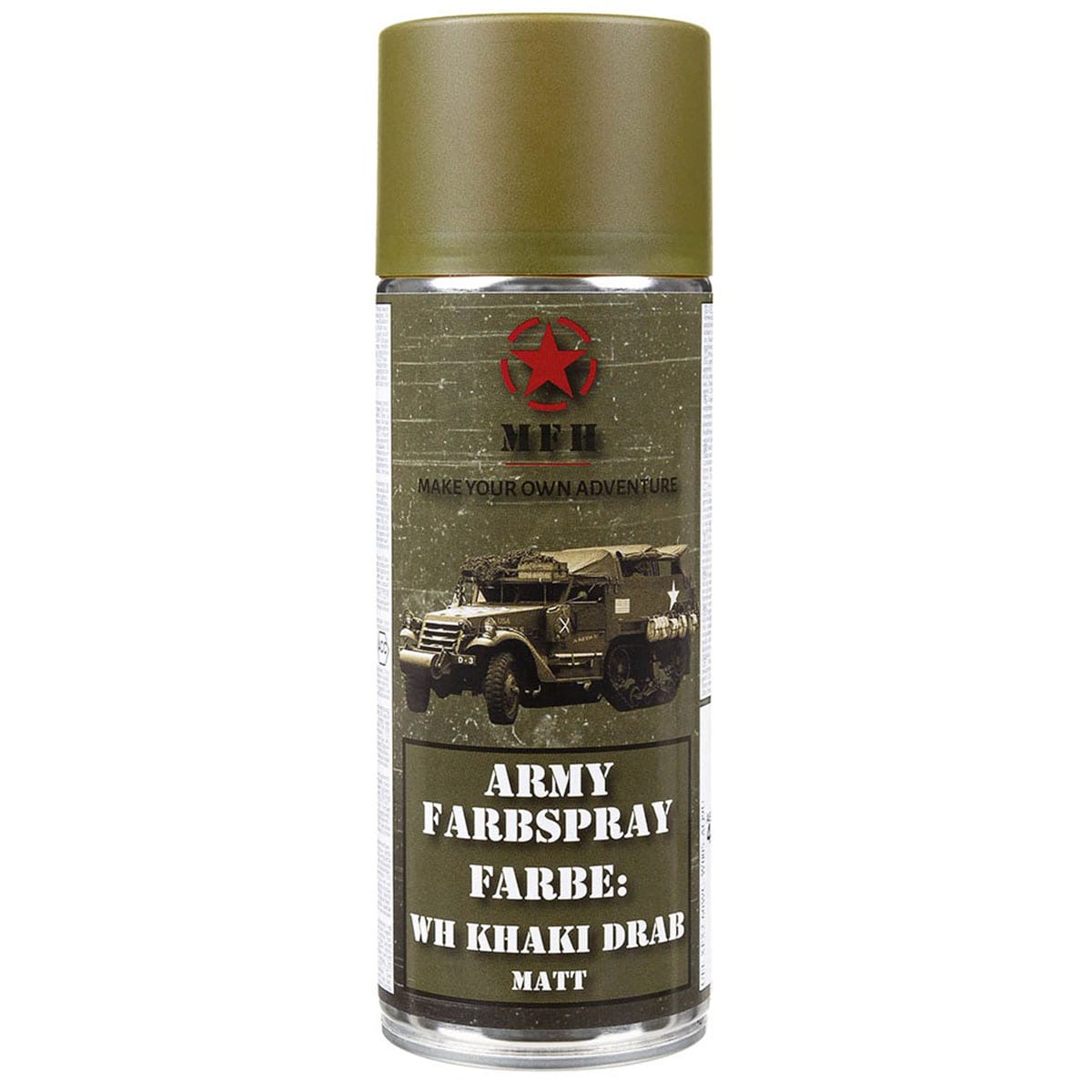 Farba wojskowa w sprayu MFH 400 ml - WH Khaki Drab (RAL7008)