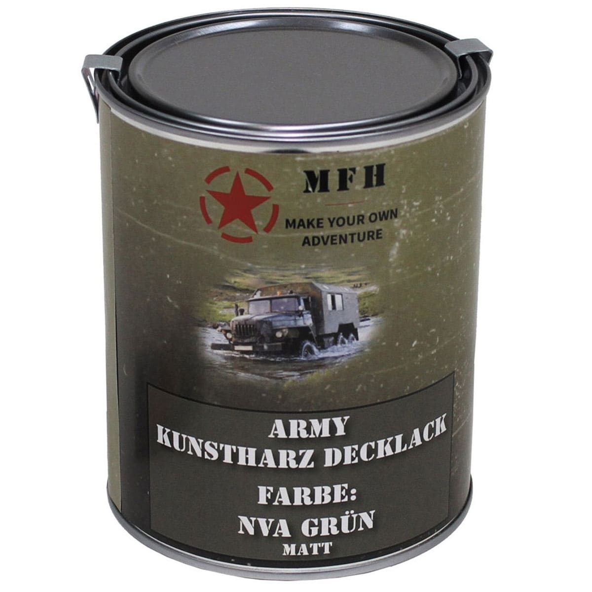 Військова фарба в банці MFH 1 л - NVA Green