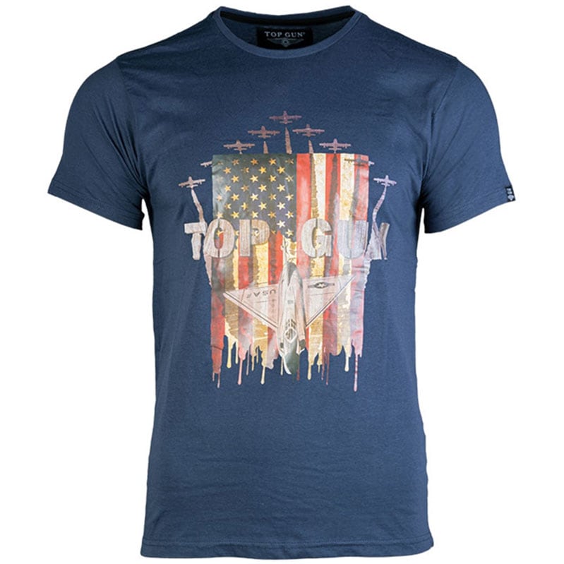 Koszulka T-Shirt Mil-Tec USAF - Dark Blue
