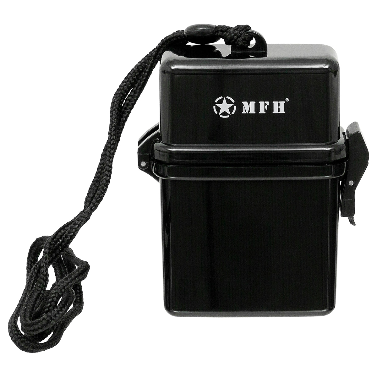 MFH Waterproof Transport Box with Lanyard - Black