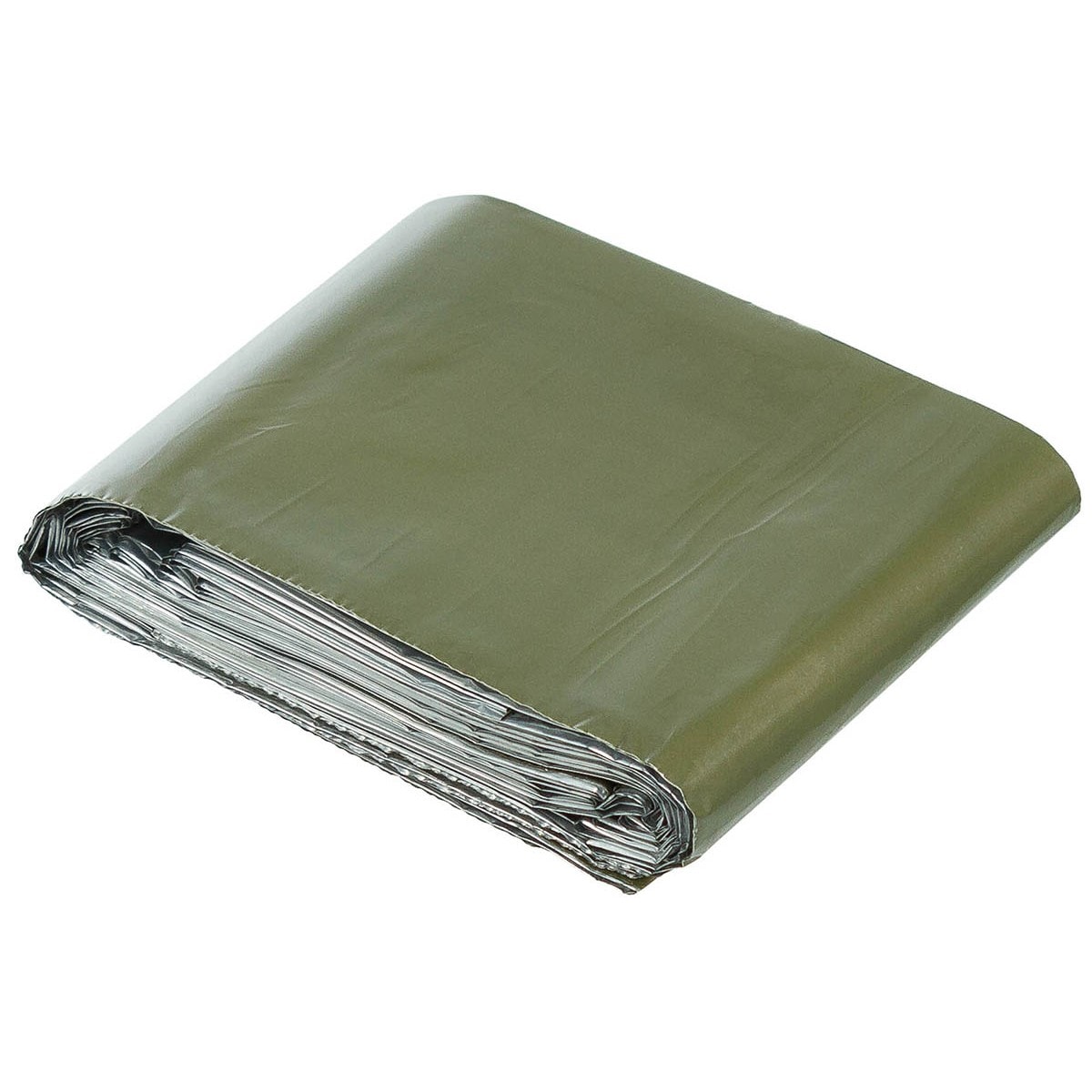 Термоковдра - плівка NRC MFH Emergency Blanket Silver/OD Green 132 x 213 см
