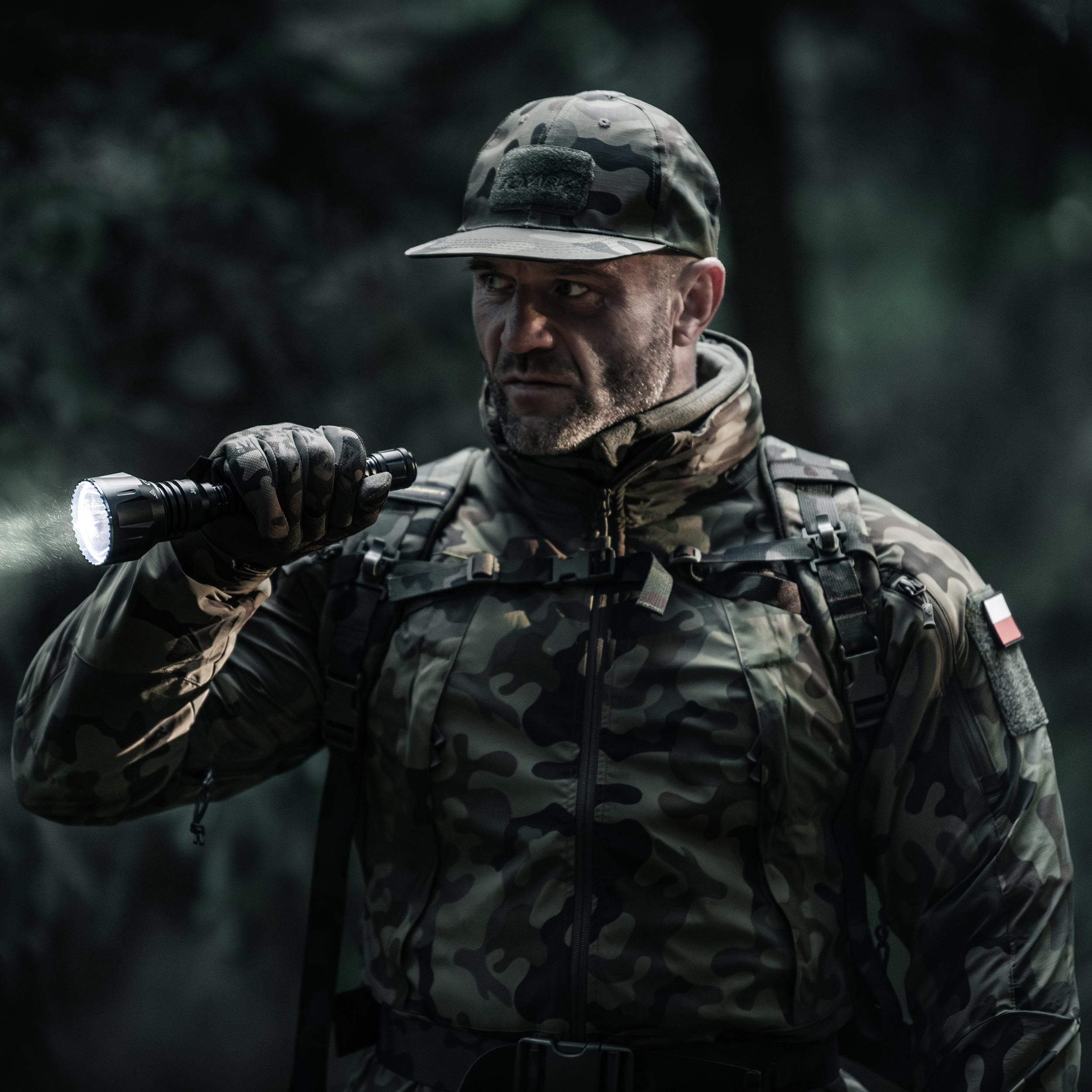 Czapka z daszkiem Texar Rip-Stop - wz.93 Pantera PL Woodland