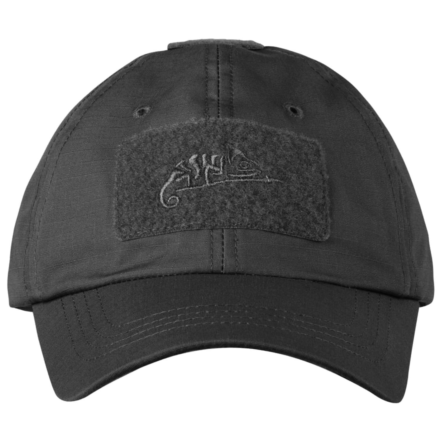 Czapka z daszkiem plus velcro Helikon-Tex PolyCotton Rip-Stop - Black