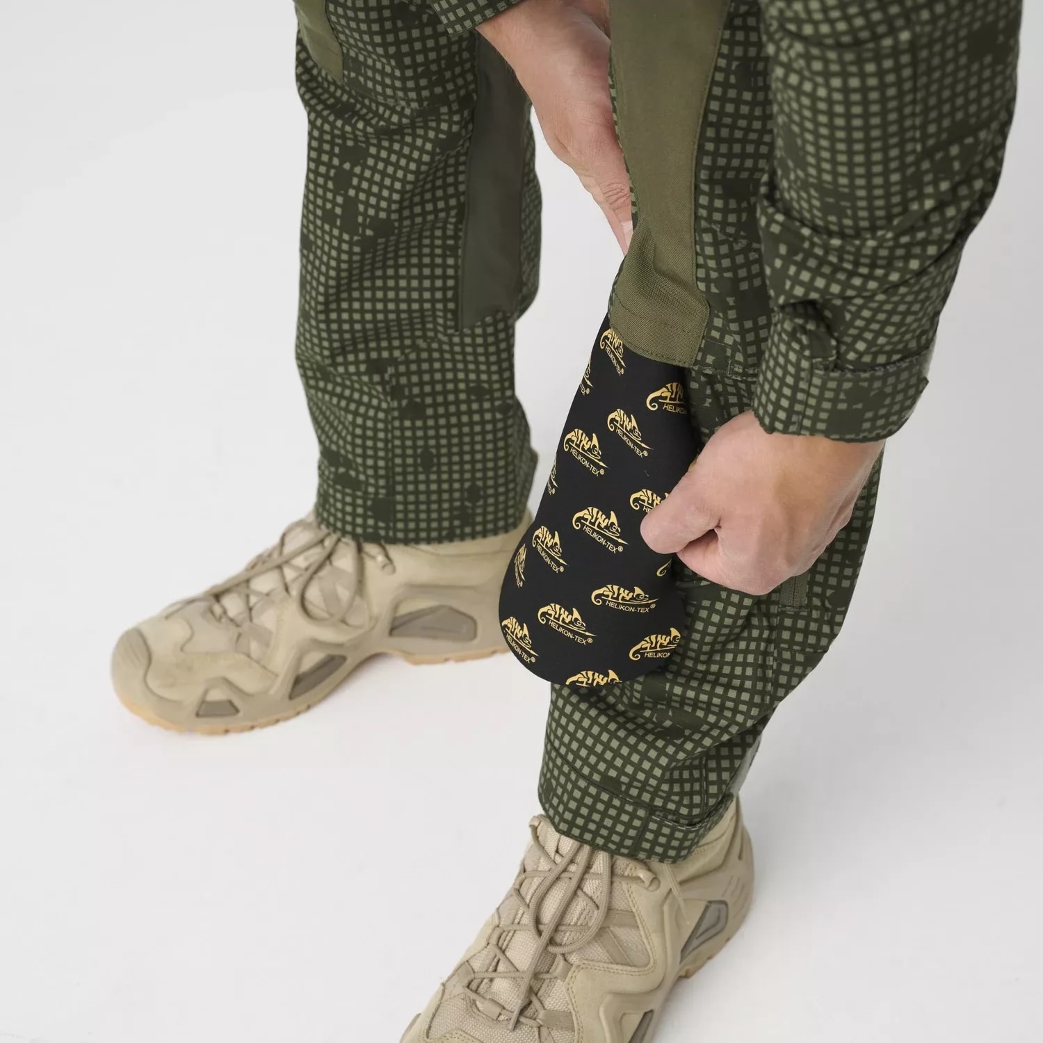 Spodnie Helikon MCDU Polycotton Stretch Rip-Stop - Desert Night Camo / Olive Green