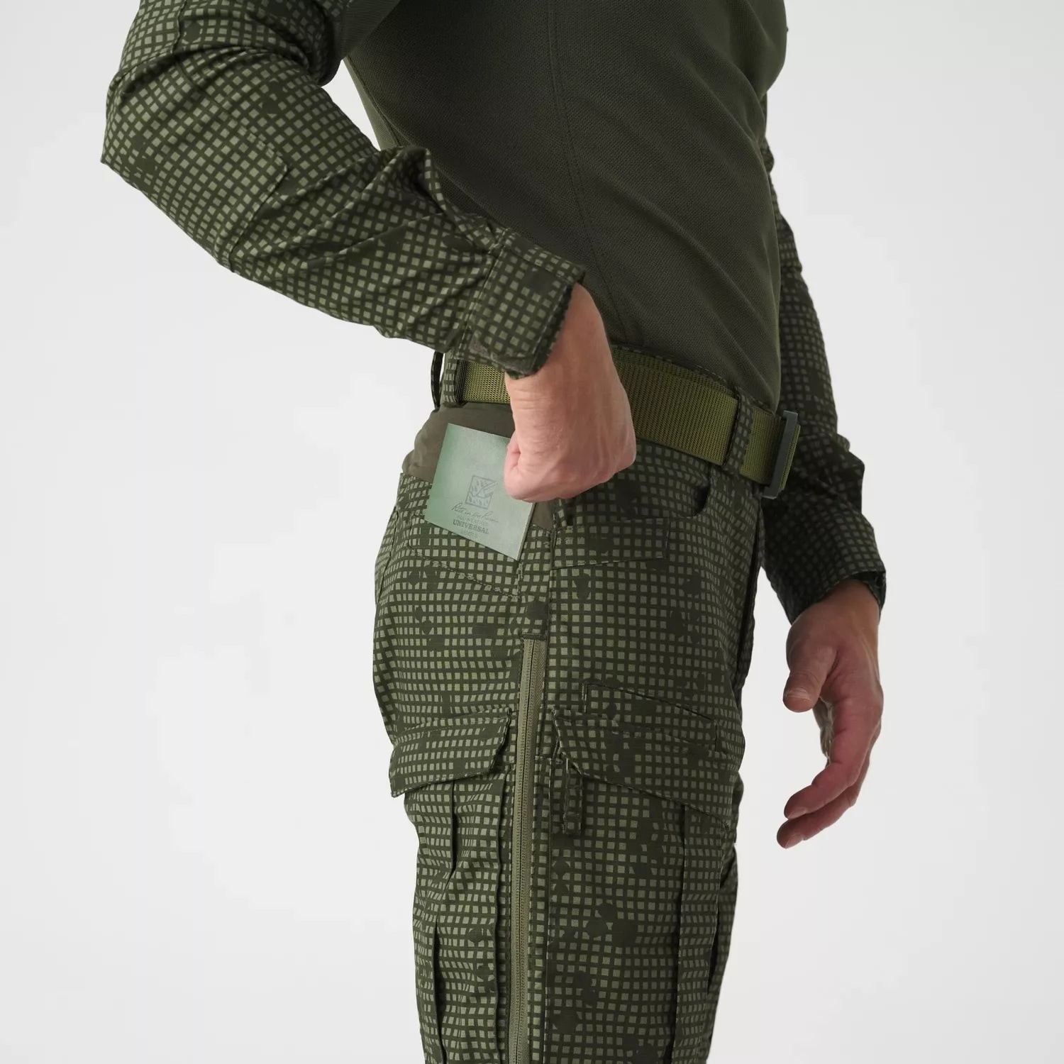 Spodnie Helikon MCDU Polycotton Stretch Rip-Stop - Desert Night Camo / Olive Green