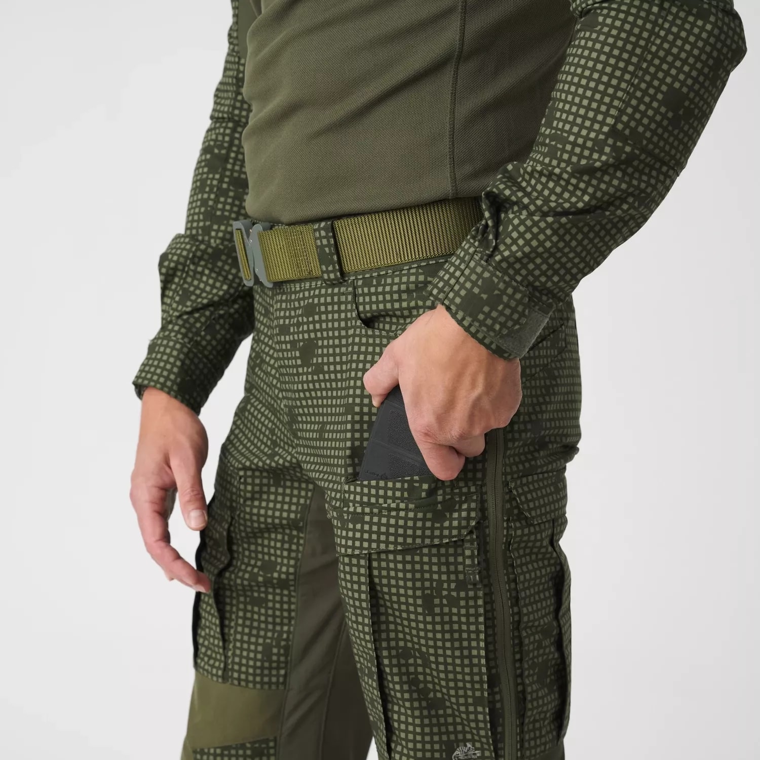 Spodnie Helikon MCDU Polycotton Stretch Rip-Stop - Desert Night Camo / Olive Green