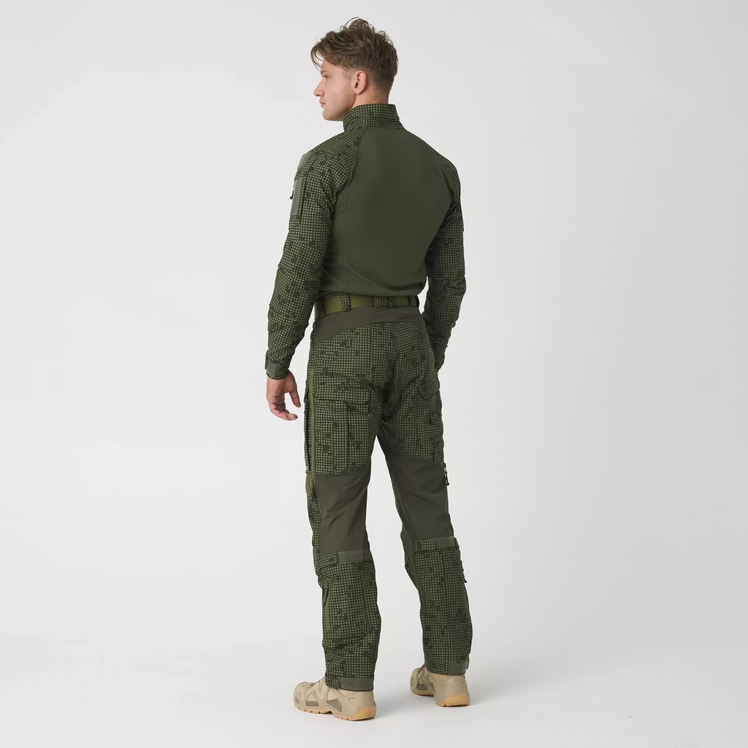Spodnie Helikon MCDU Polycotton Stretch Rip-Stop - Desert Night Camo / Olive Green