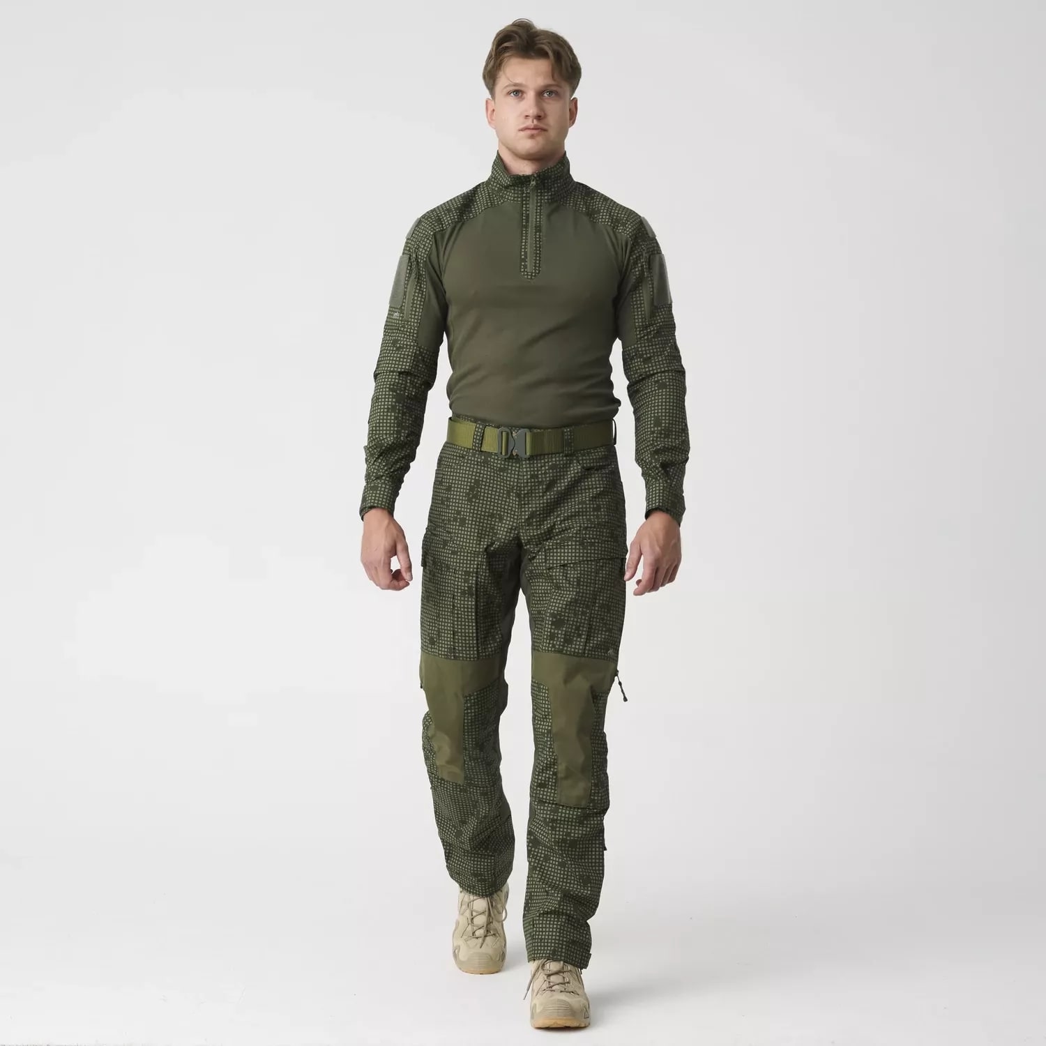 Spodnie Helikon MCDU Polycotton Stretch Rip-Stop - Desert Night Camo / Olive Green