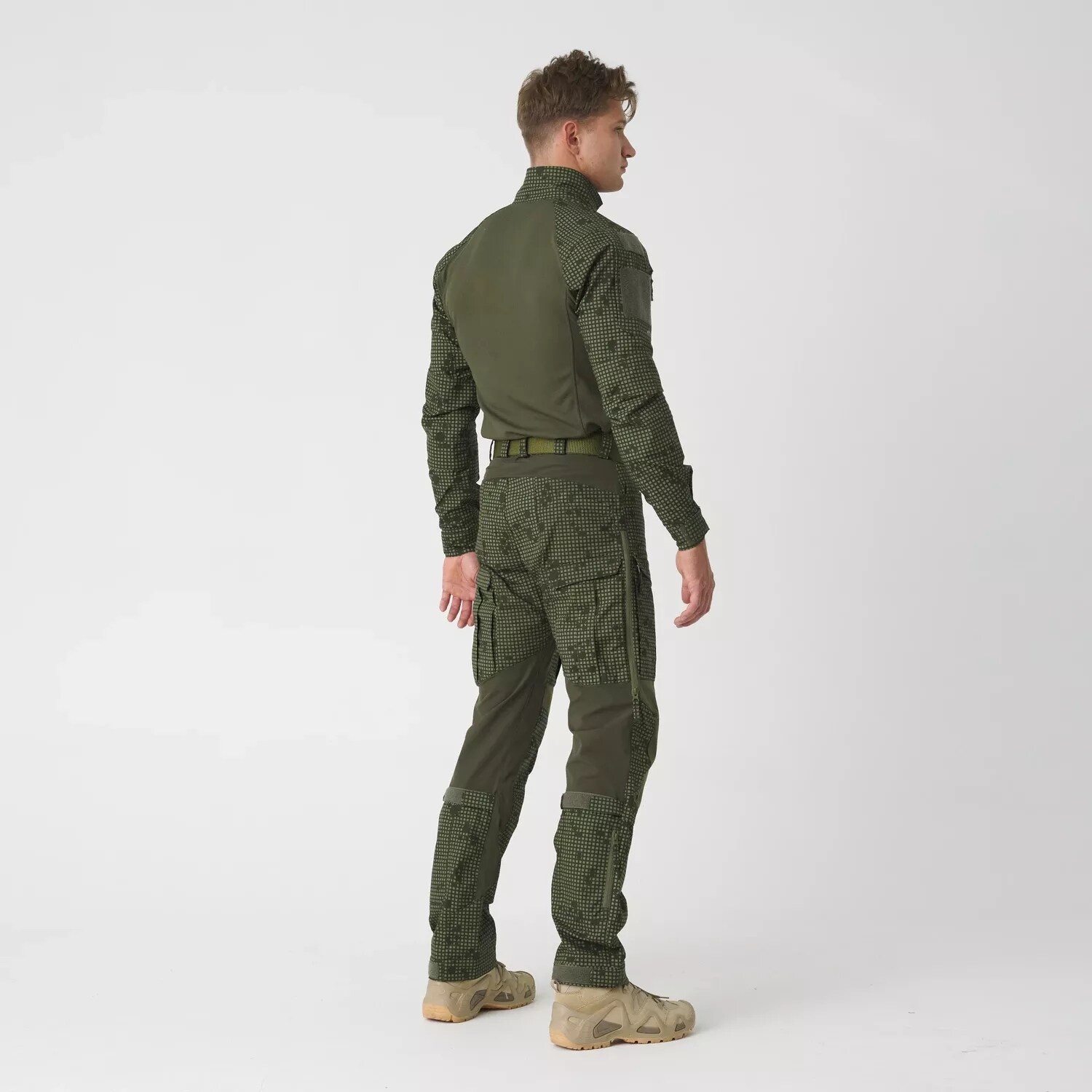 Spodnie Helikon MCDU Polycotton Stretch Rip-Stop - Desert Night Camo / Olive Green