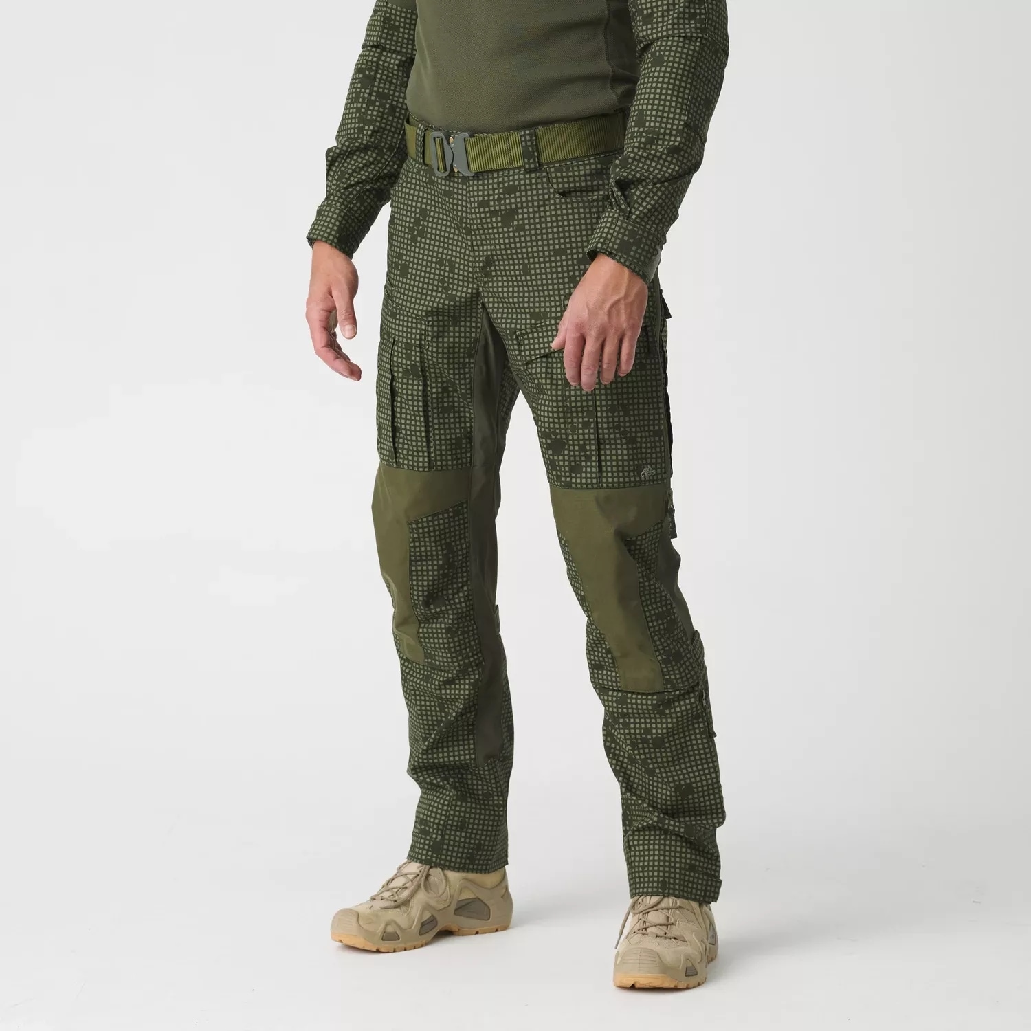 Spodnie Helikon MCDU Polycotton Stretch Rip-Stop - Desert Night Camo / Olive Green