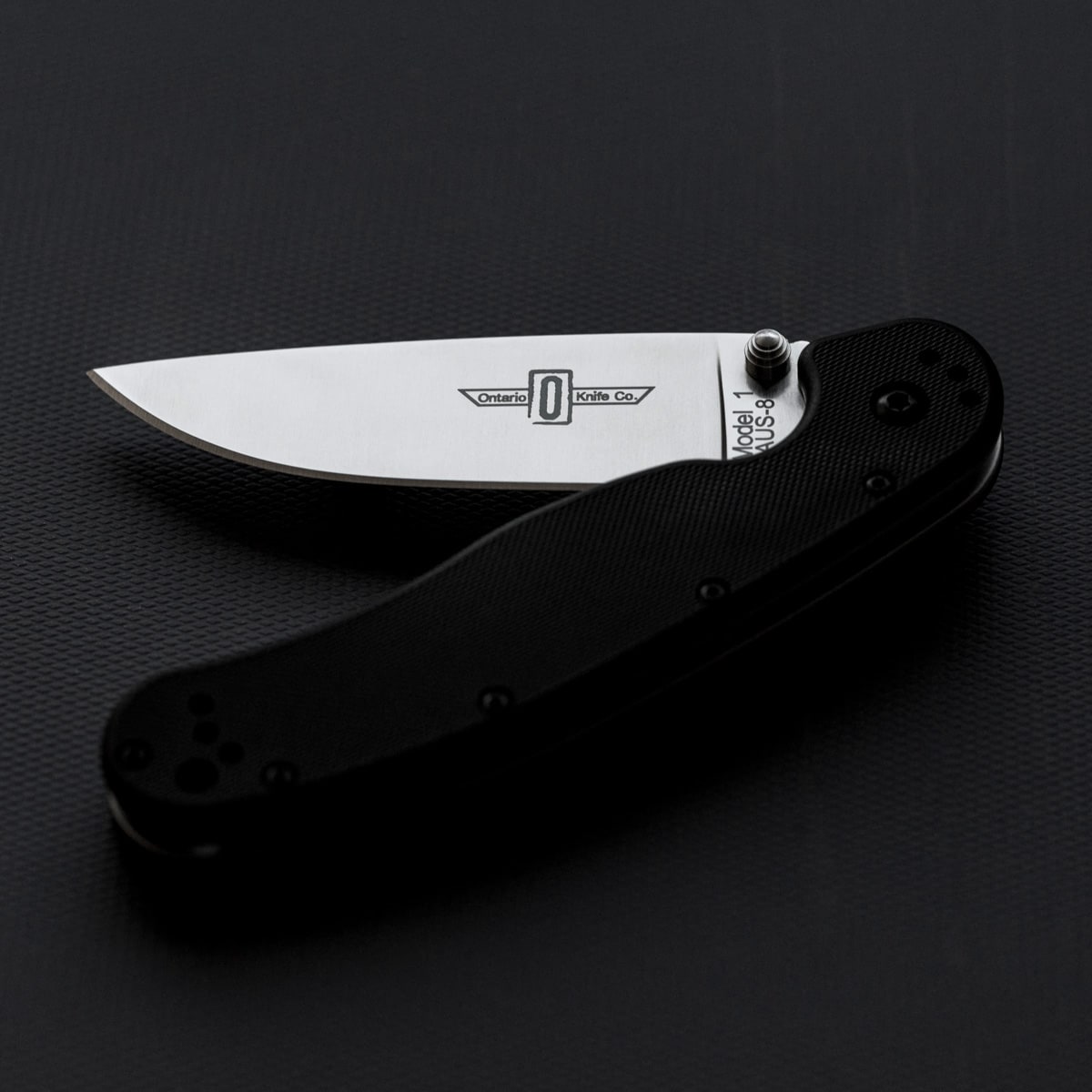 Складаний ніж Ontario RAT 1 Folder Silver Plain Black Handle