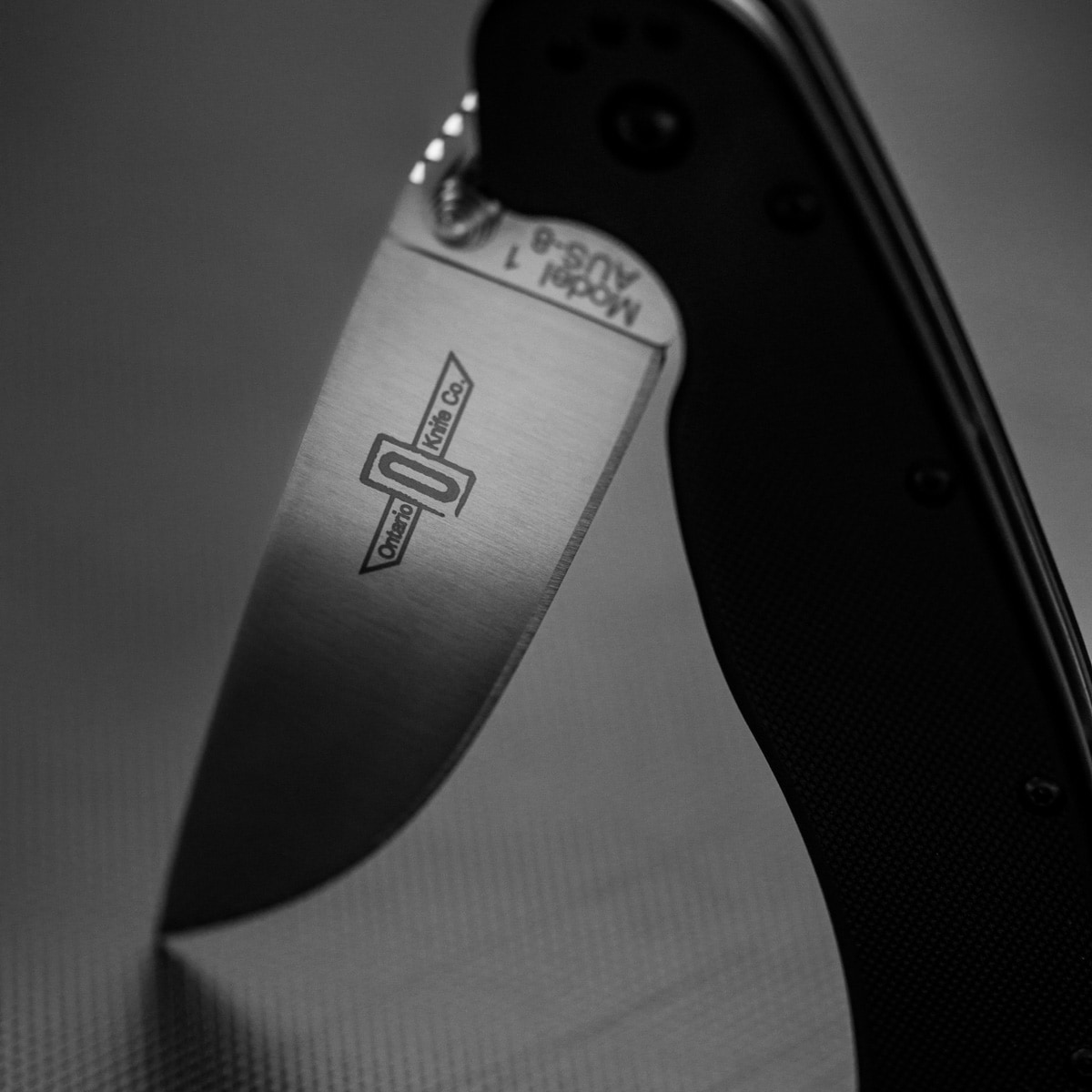 Складаний ніж Ontario RAT 1 Folder Silver Plain Black Handle