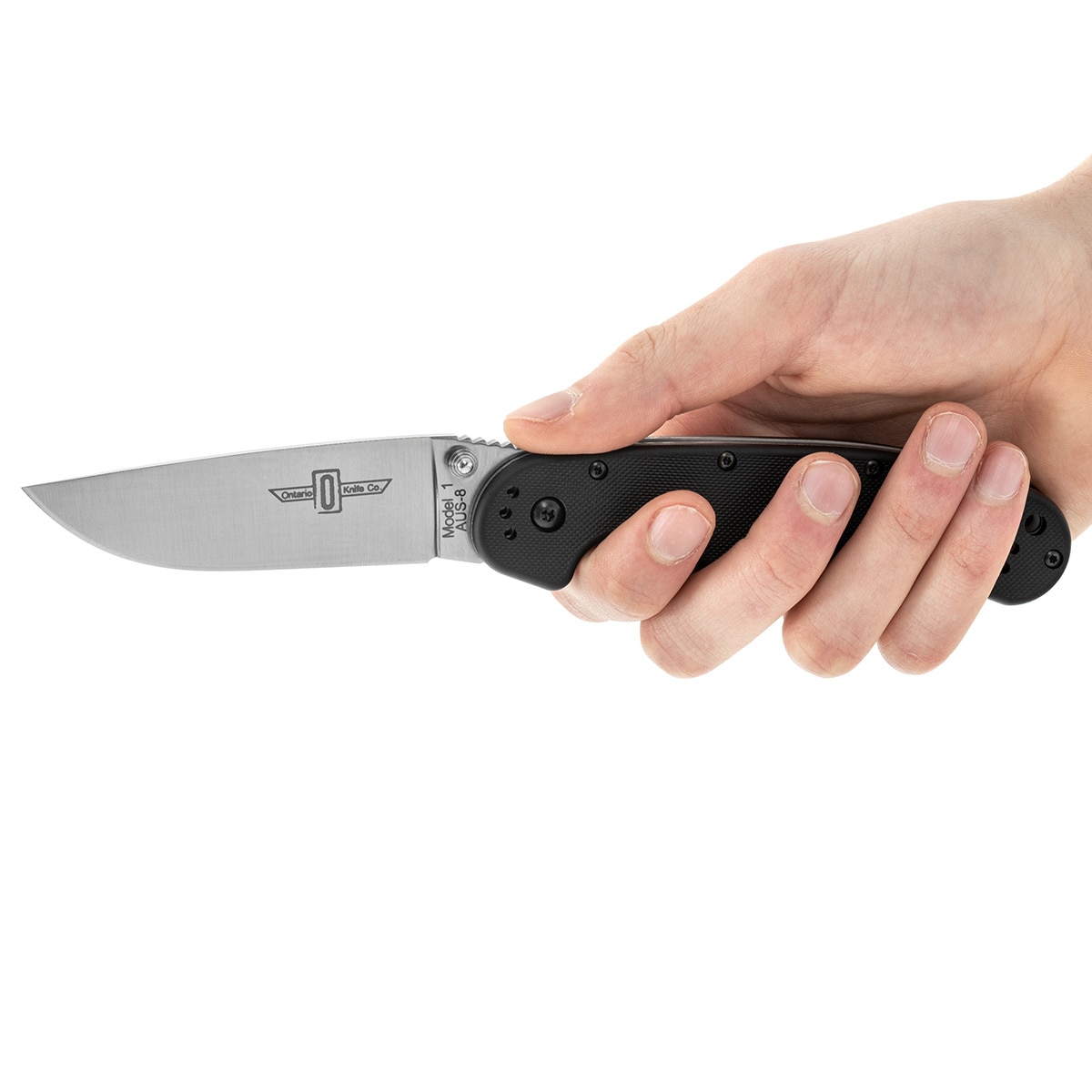 Складаний ніж Ontario RAT 1 Folder Silver Plain Black Handle
