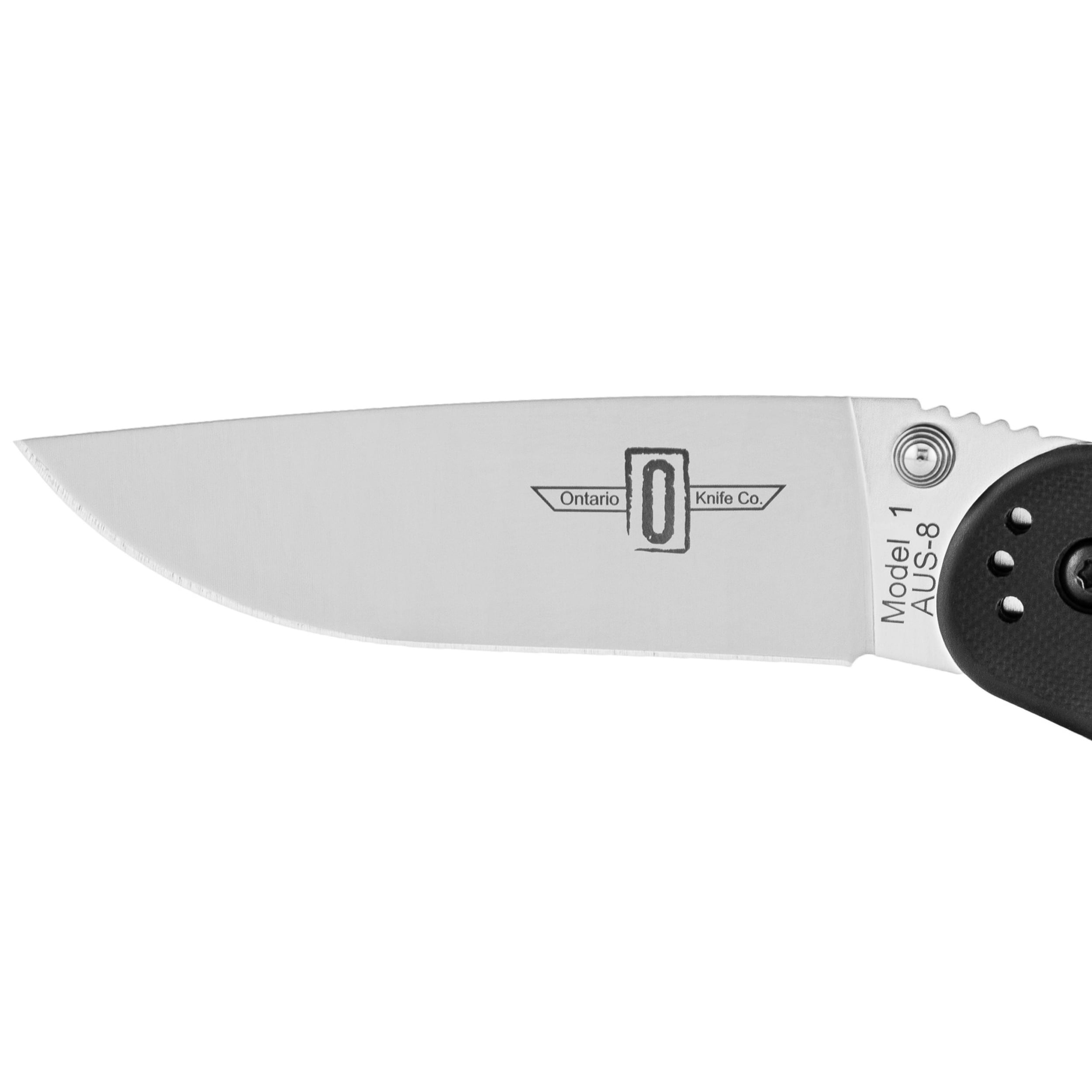 Складаний ніж Ontario RAT 1 Folder Silver Plain Black Handle
