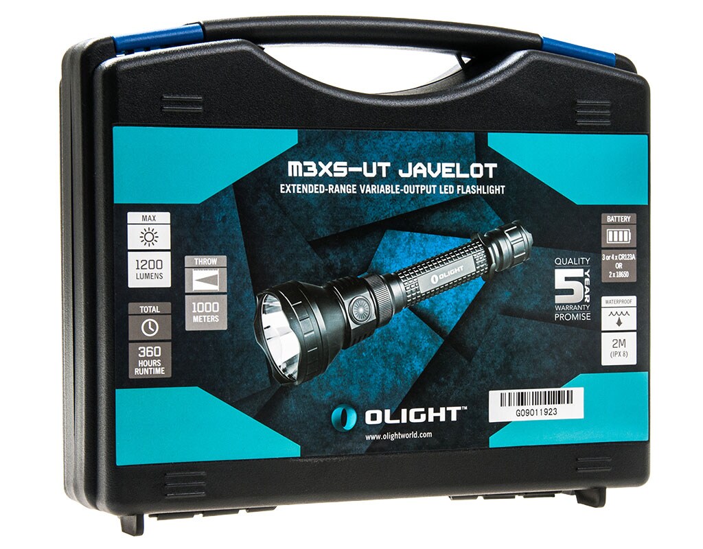 Latarka Olight M3XS-UT Javelot - 1200 lumenów, zasięg 1000m