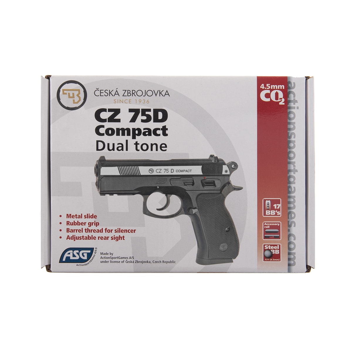 Пневматична гвинтівка CZ 75D Compact Dual Tone 4,5 мм