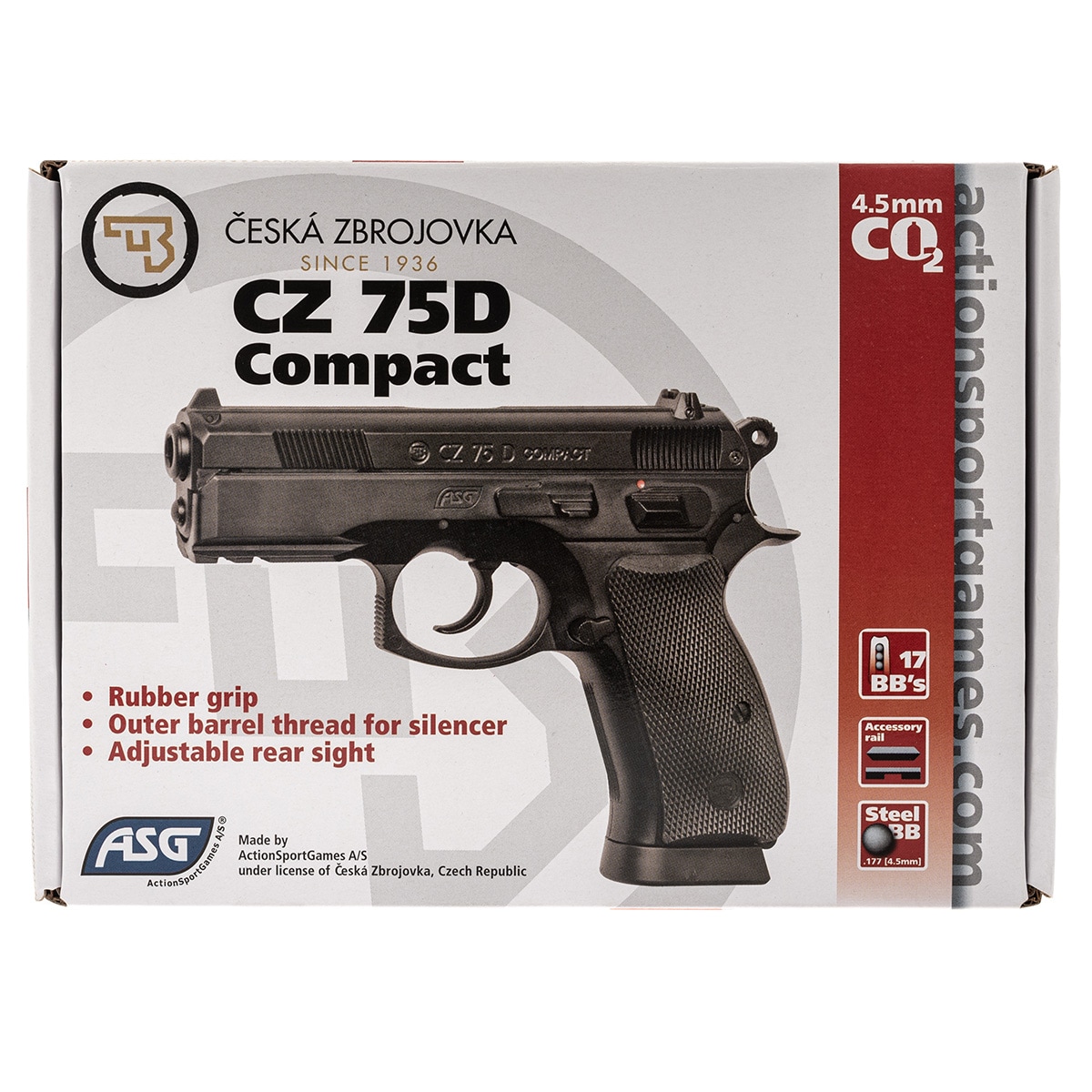 Wiatrówka CZ 75D Compact 4,5 mm