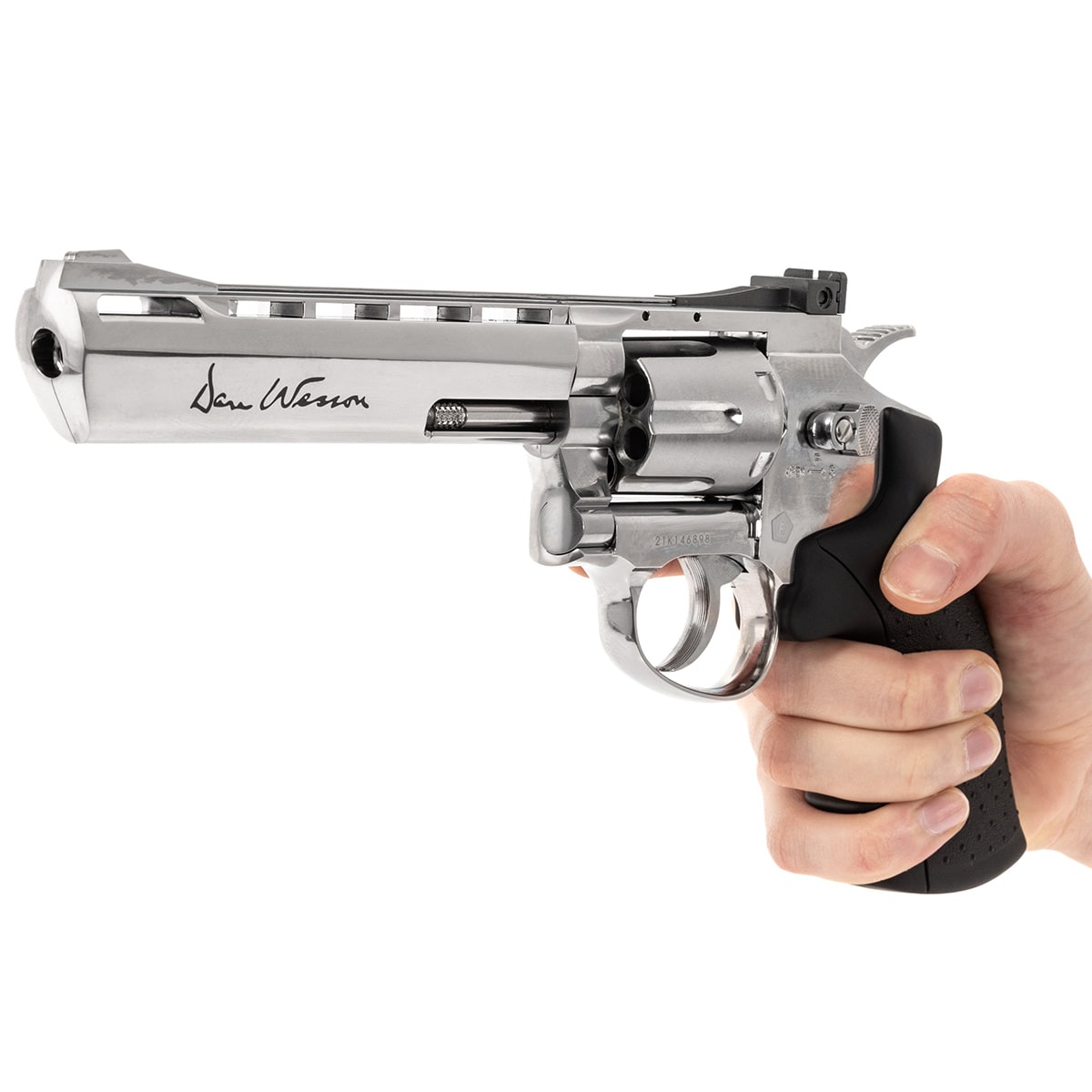 Wiatrówka - rewolwer Dan Wesson 6'' BB 4,5 mm Silver