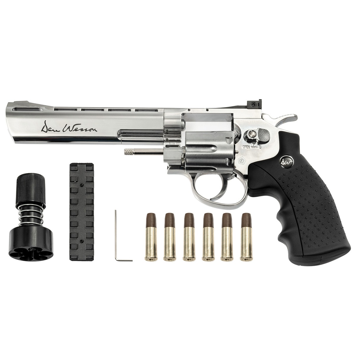 Wiatrówka - rewolwer Dan Wesson 6'' BB 4,5 mm Silver