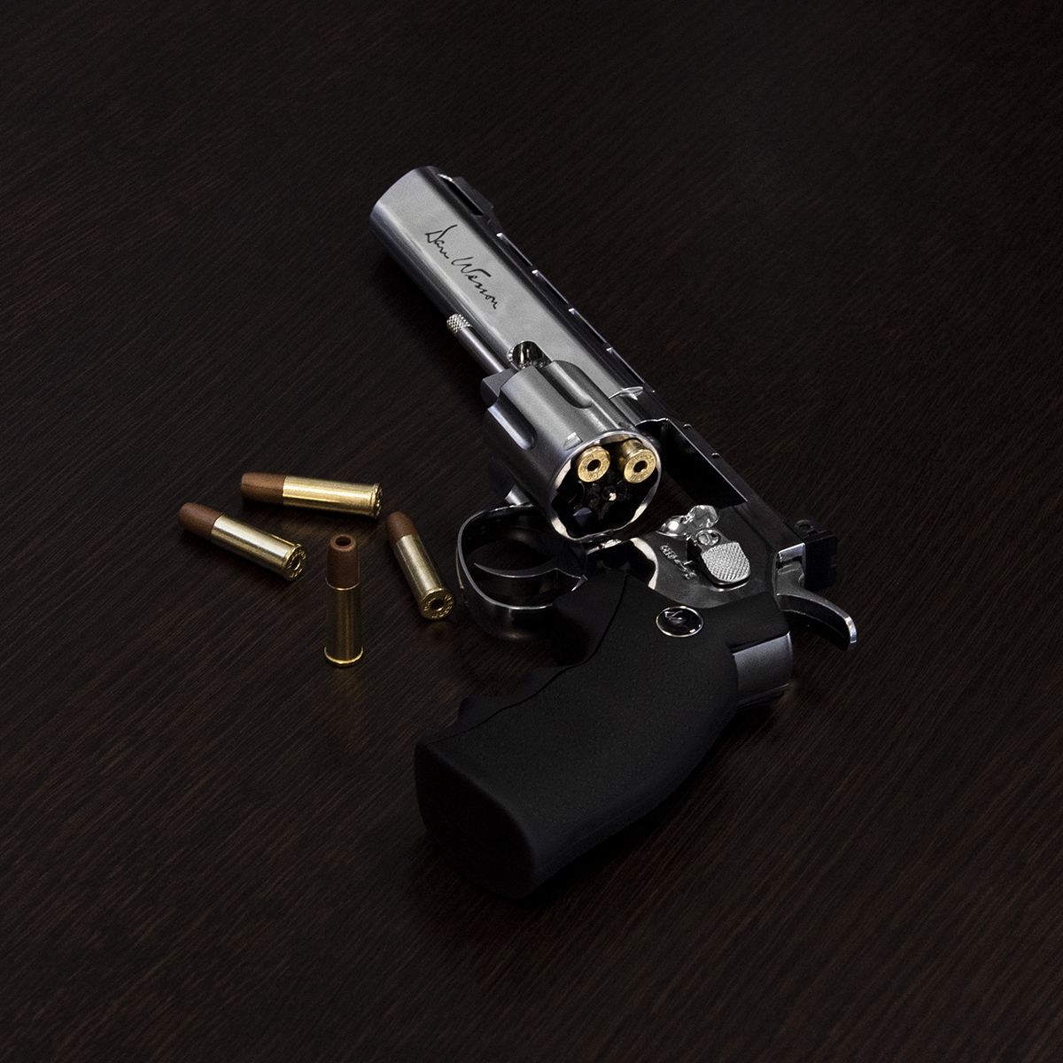 Wiatrówka - rewolwer Dan Wesson 6'' BB 4,5 mm Silver