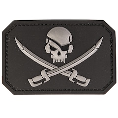 Naszywka Mil-Tec 3D Pirate Skull Black