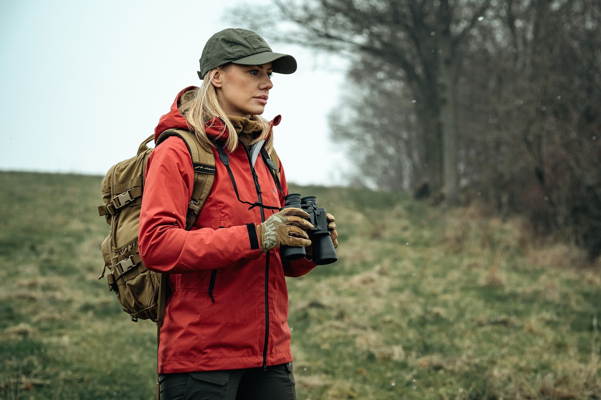 Kurtka damska Helikon Squall Hardshell - Crimson Sky