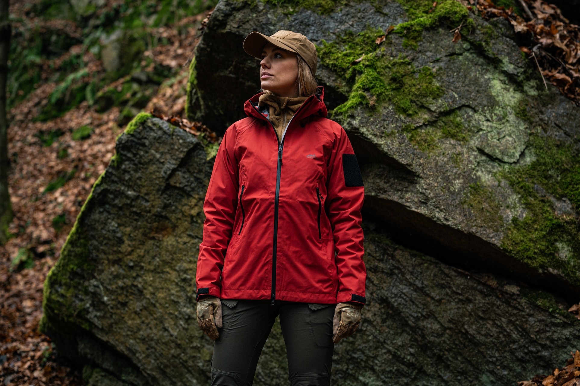 Kurtka damska Helikon Squall Hardshell - Crimson Sky