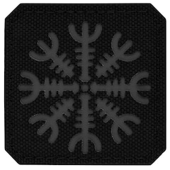 Naszywka M-Tac Hełm Grozy Laser Cut - Black/Grey
