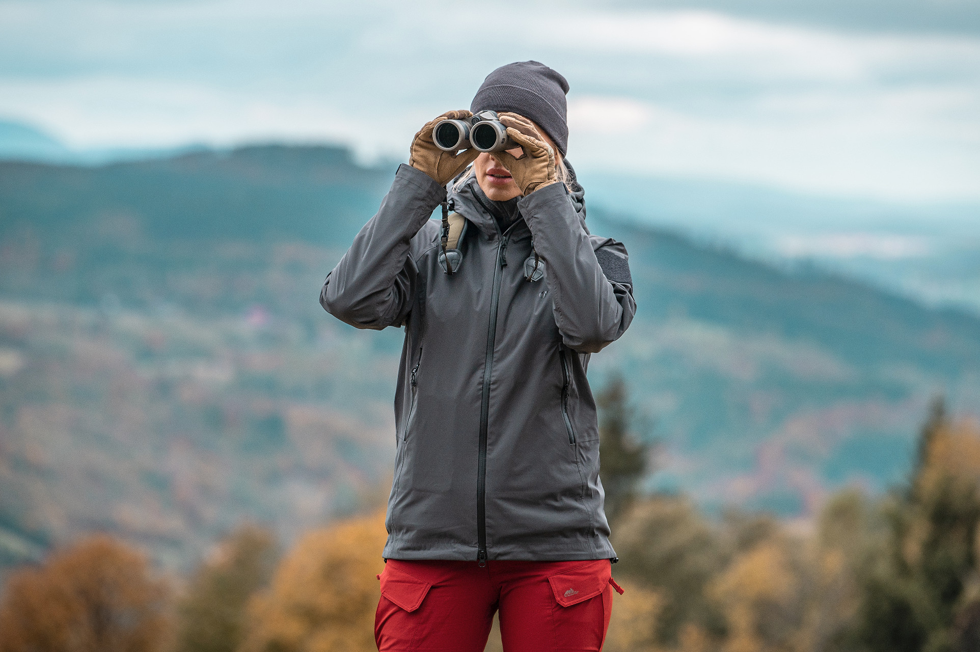 Kurtka damska Helikon Squall Hardshell - Shadow Grey