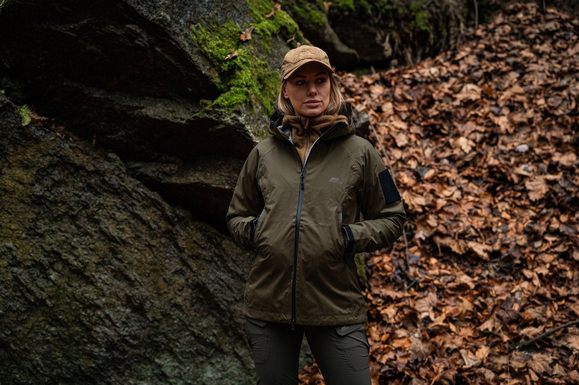 Kurtka damska Helikon-Tex Squall Hardshell - Taiga Green