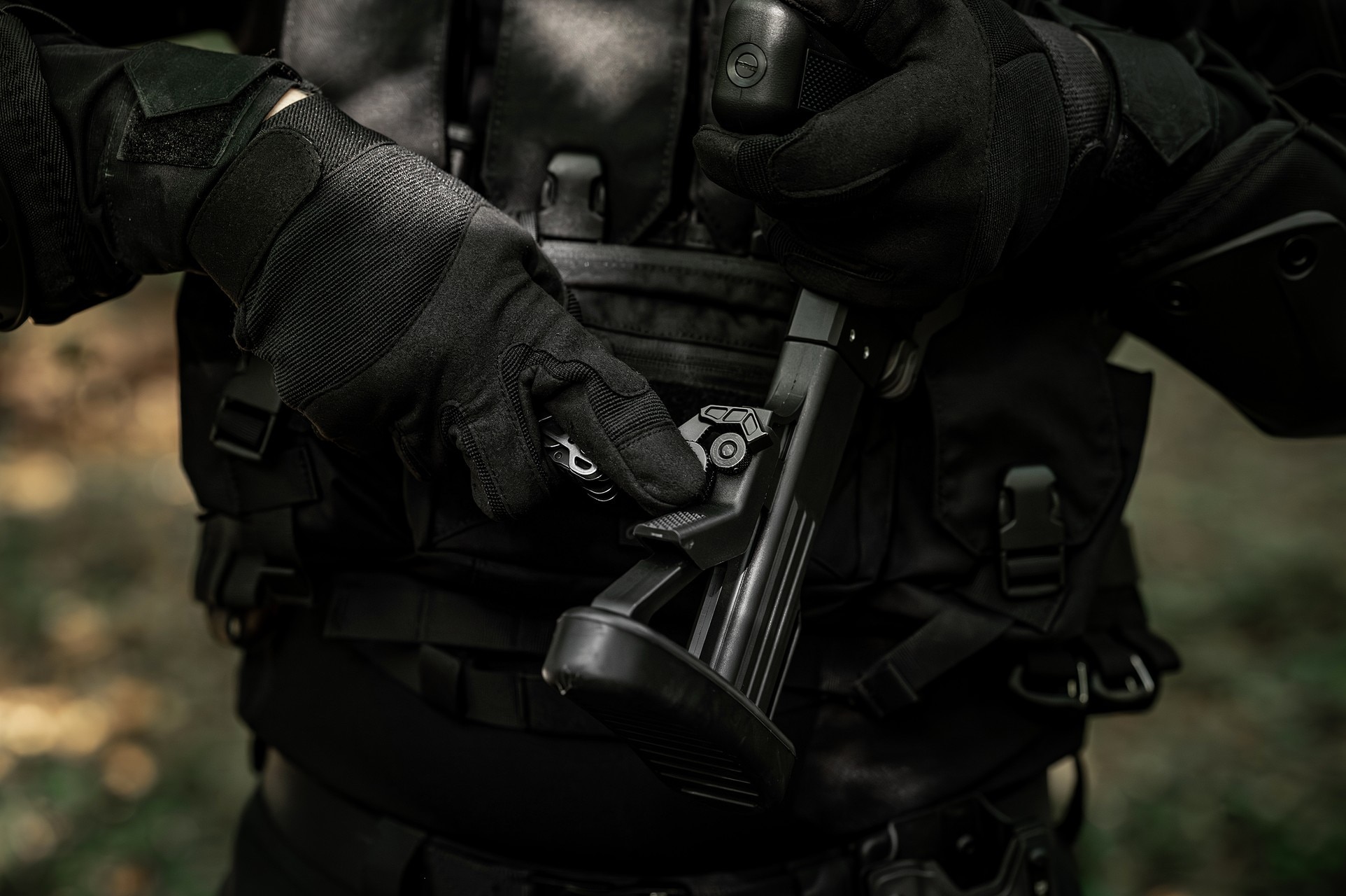 Rękawice taktyczne Mil-Tec Army - Black