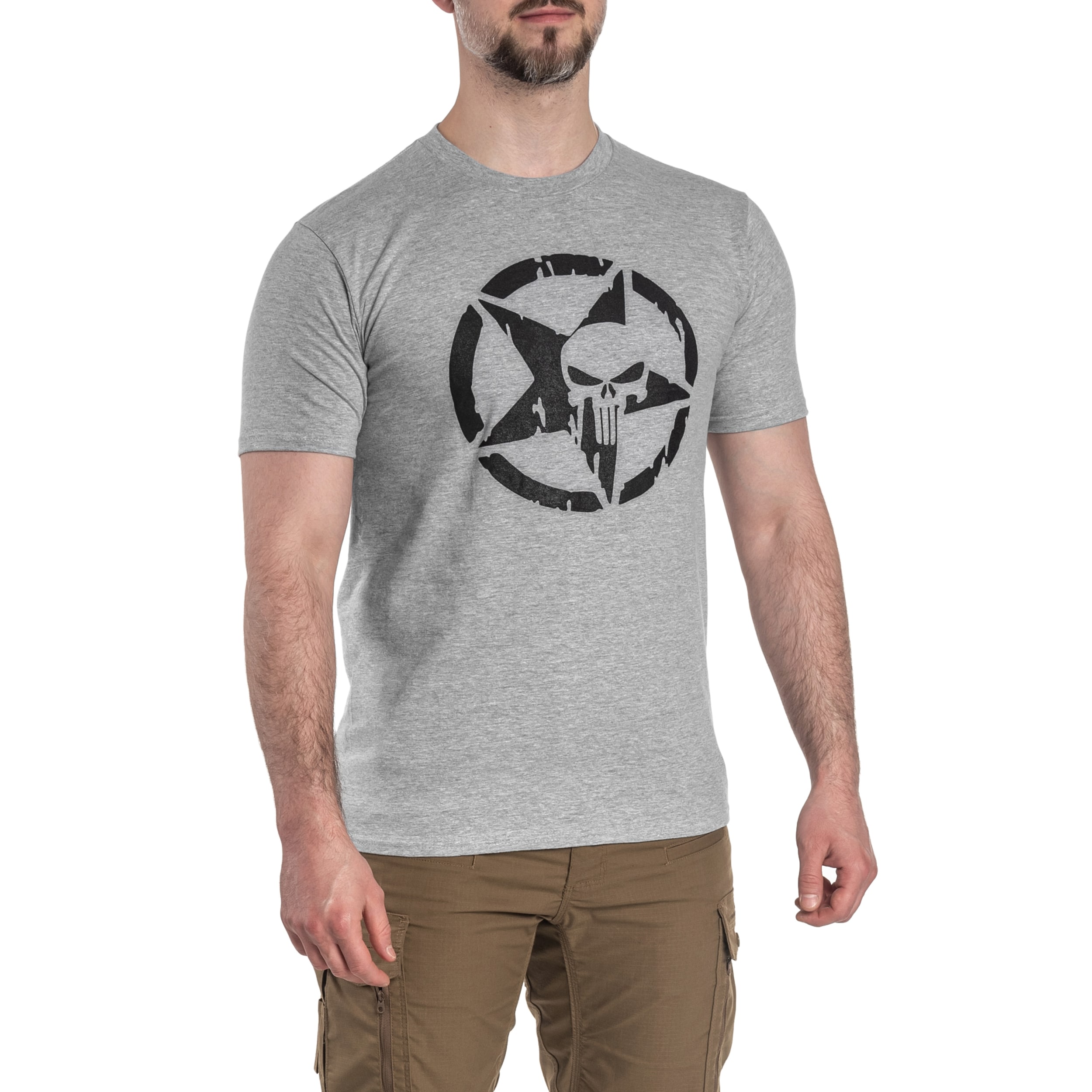Koszulka T-Shirt TigerWood Punisher Military - Szara