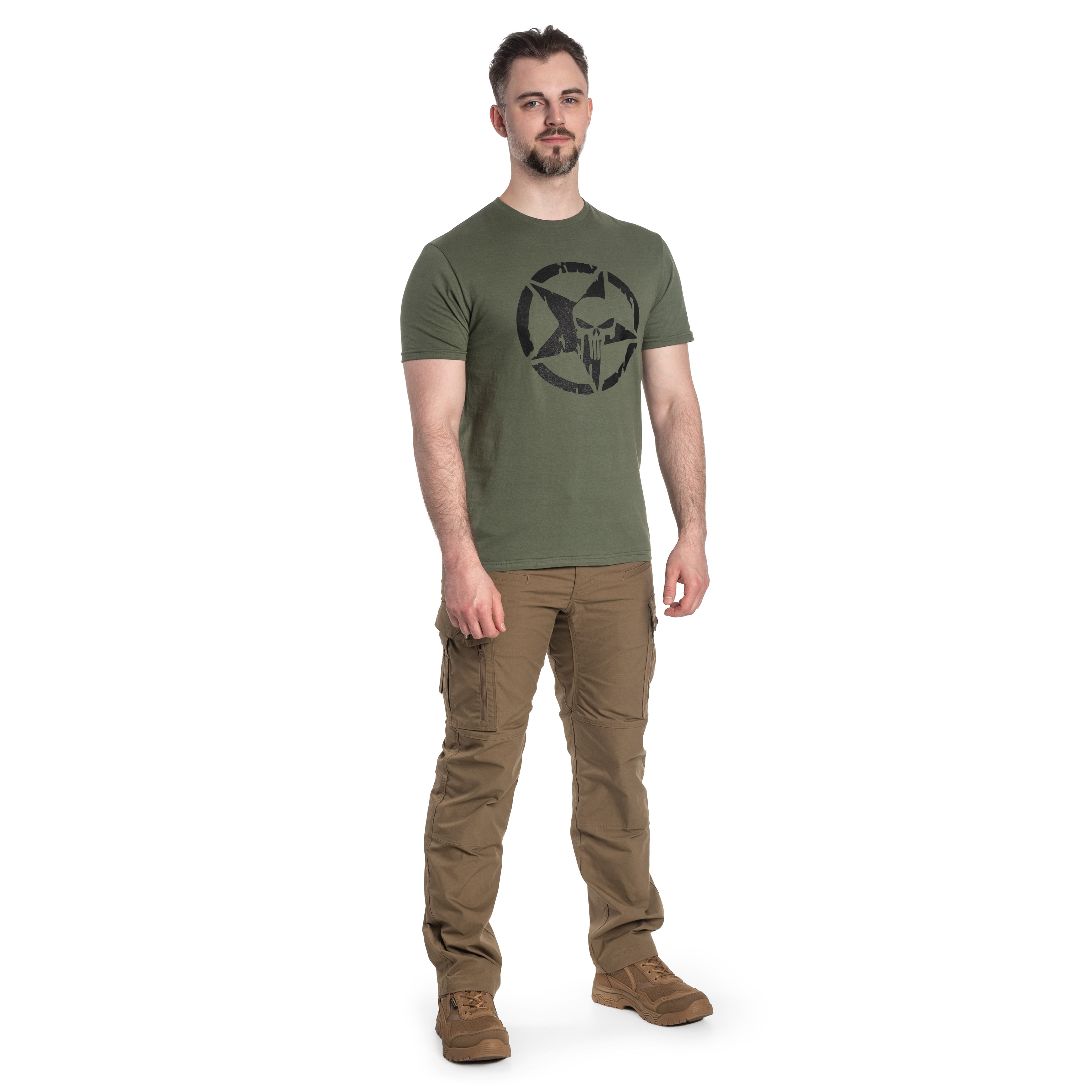 Koszulka T-Shirt TigerWood Punisher Military - Oliv