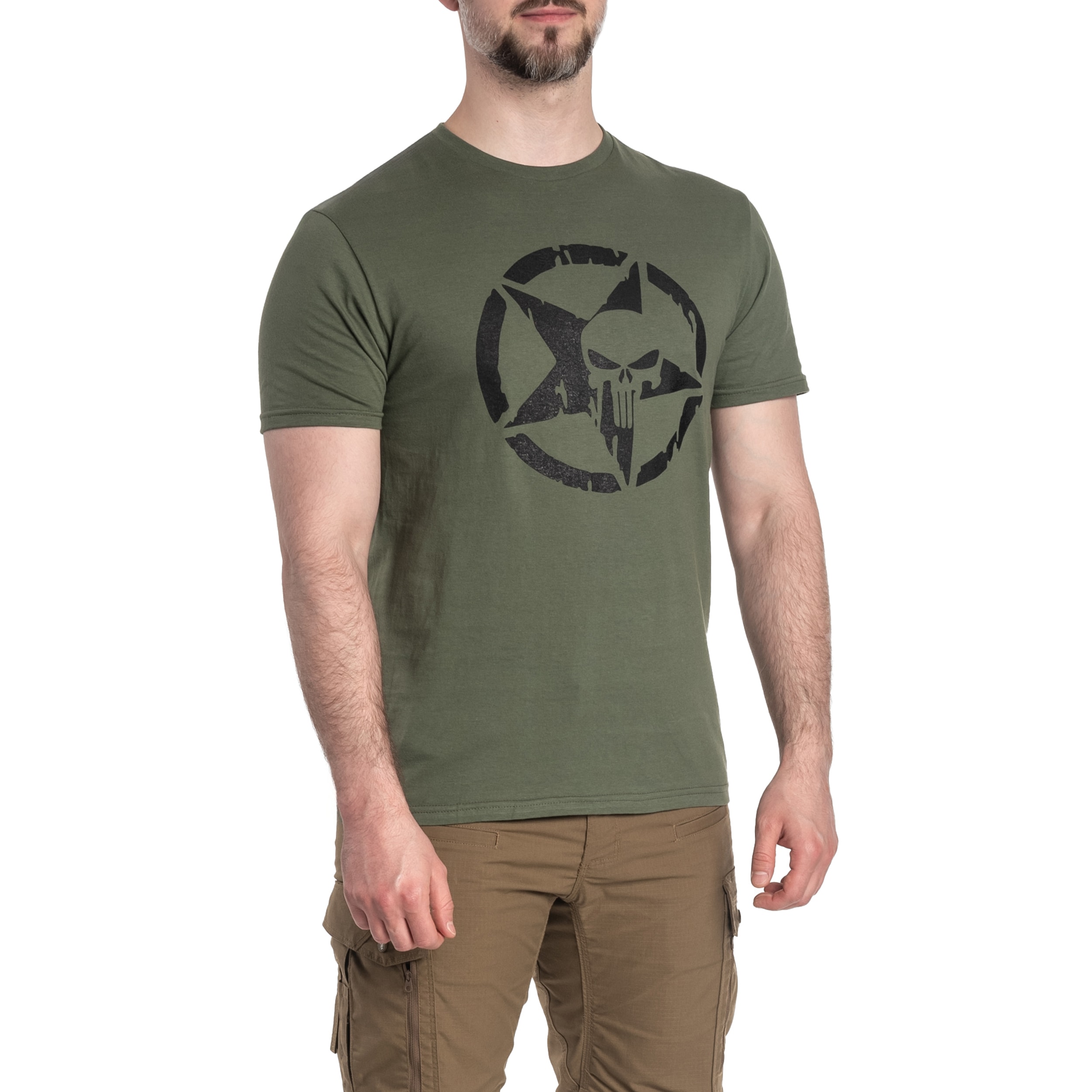 Koszulka T-Shirt TigerWood Punisher Military - Olive